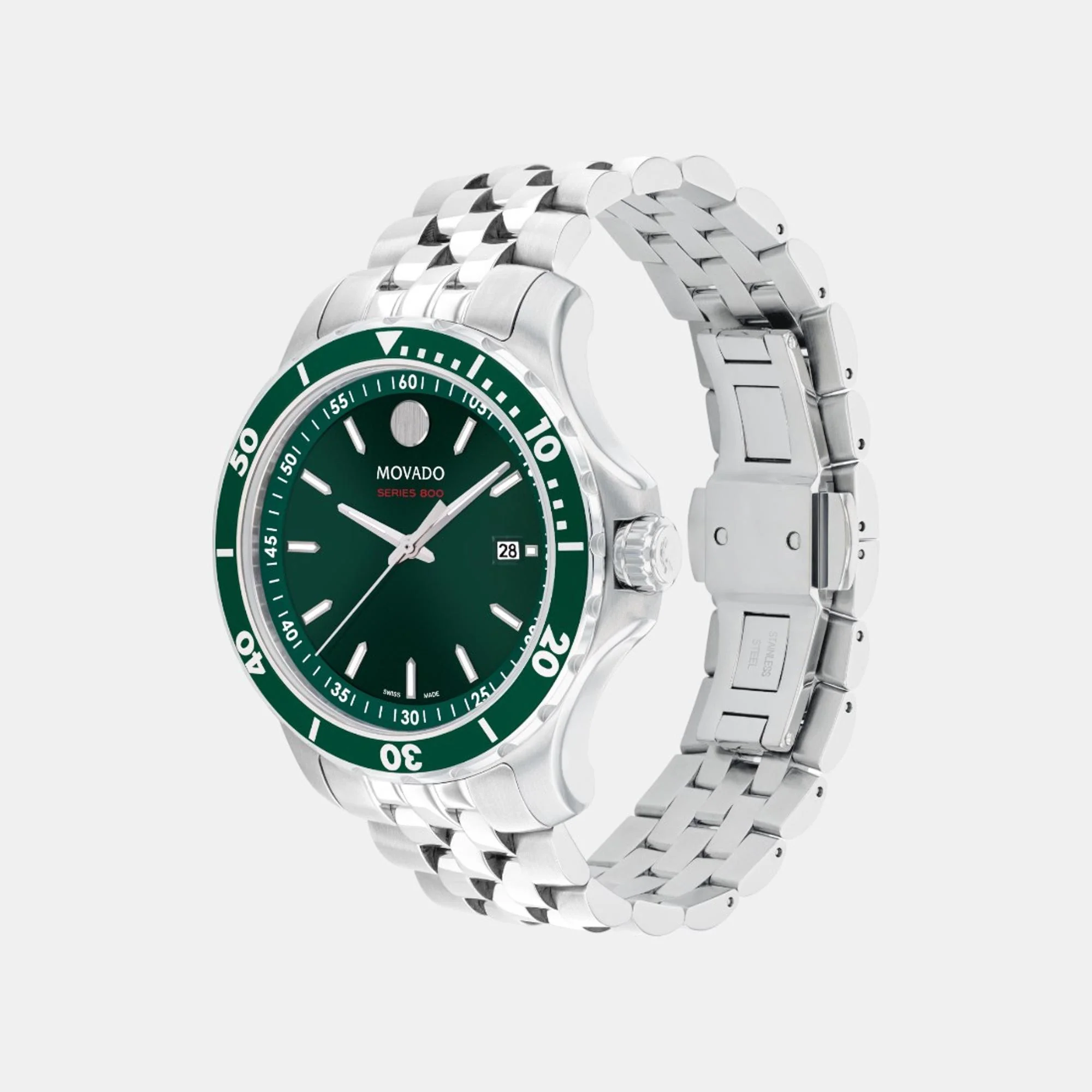Series 800 Men Quartz Green Dial Analog Stainless Steel Watch 2600184 - Image 2