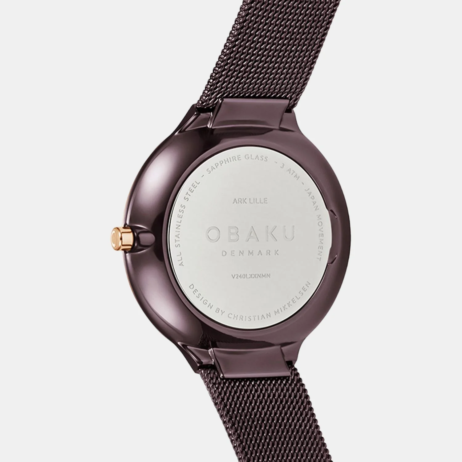 Ark Lille Women Quartz Brown Dial Analog Mesh Watch V240LXXNMN - Image 4