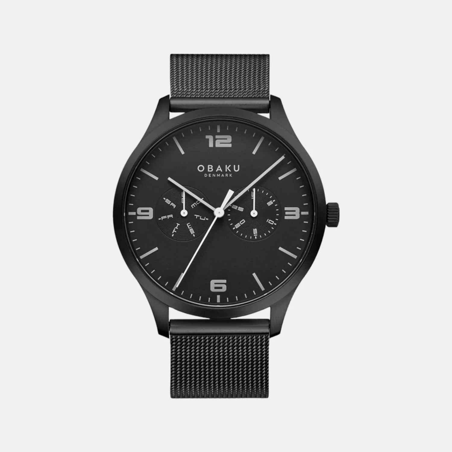 Ask Charcoal Men Quartz Black Dial Analog Stainless Steel Watch V249GMBBMB - Image 2