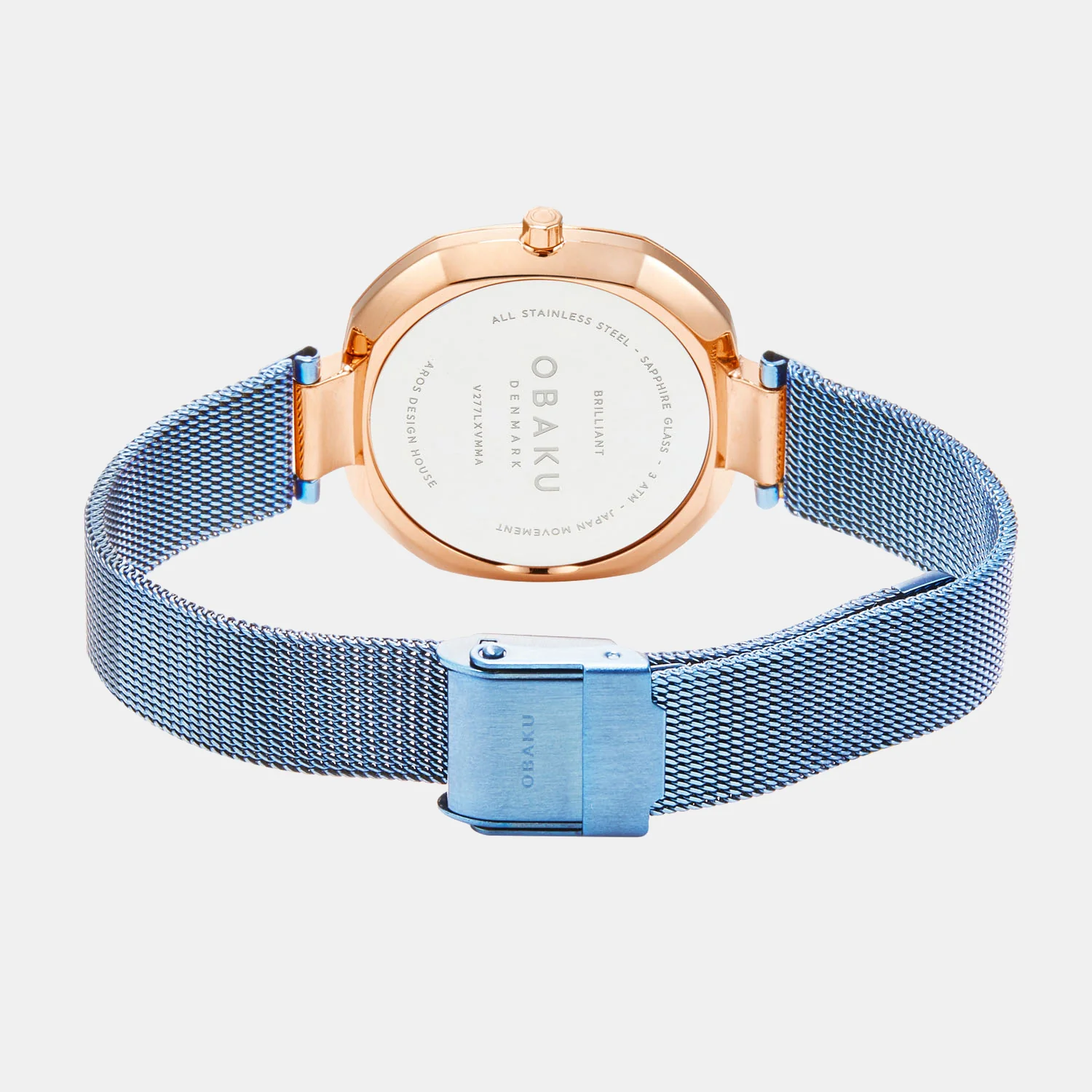 Brilliant Women Quartz Blue Dial Analog Stainless Steel Watch V277LXVMMA - Image 5
