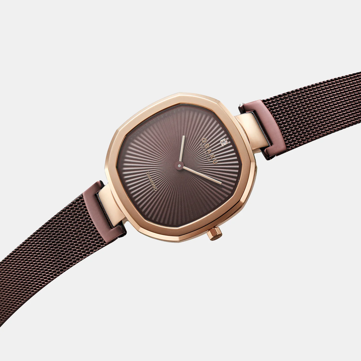 Brilliant Women Quartz Brown Dial Analog Stainless Steel Watch V277LXVNMN - Image 2