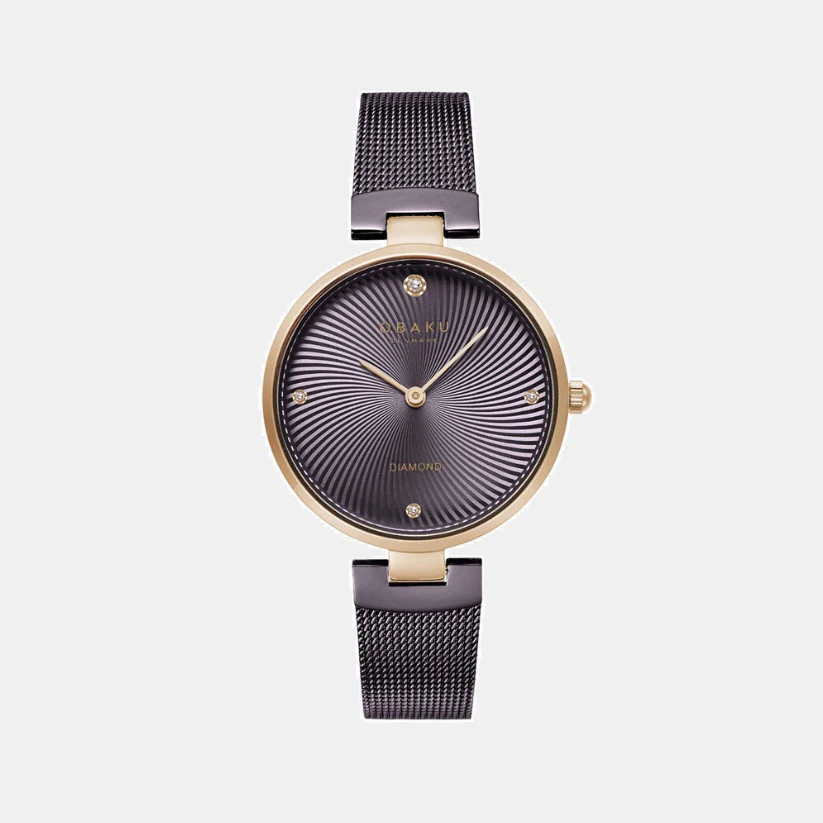 Diamant Women Quartz Brown Dial Analog Mesh Watch V256LXVNMN-DD - Image 2