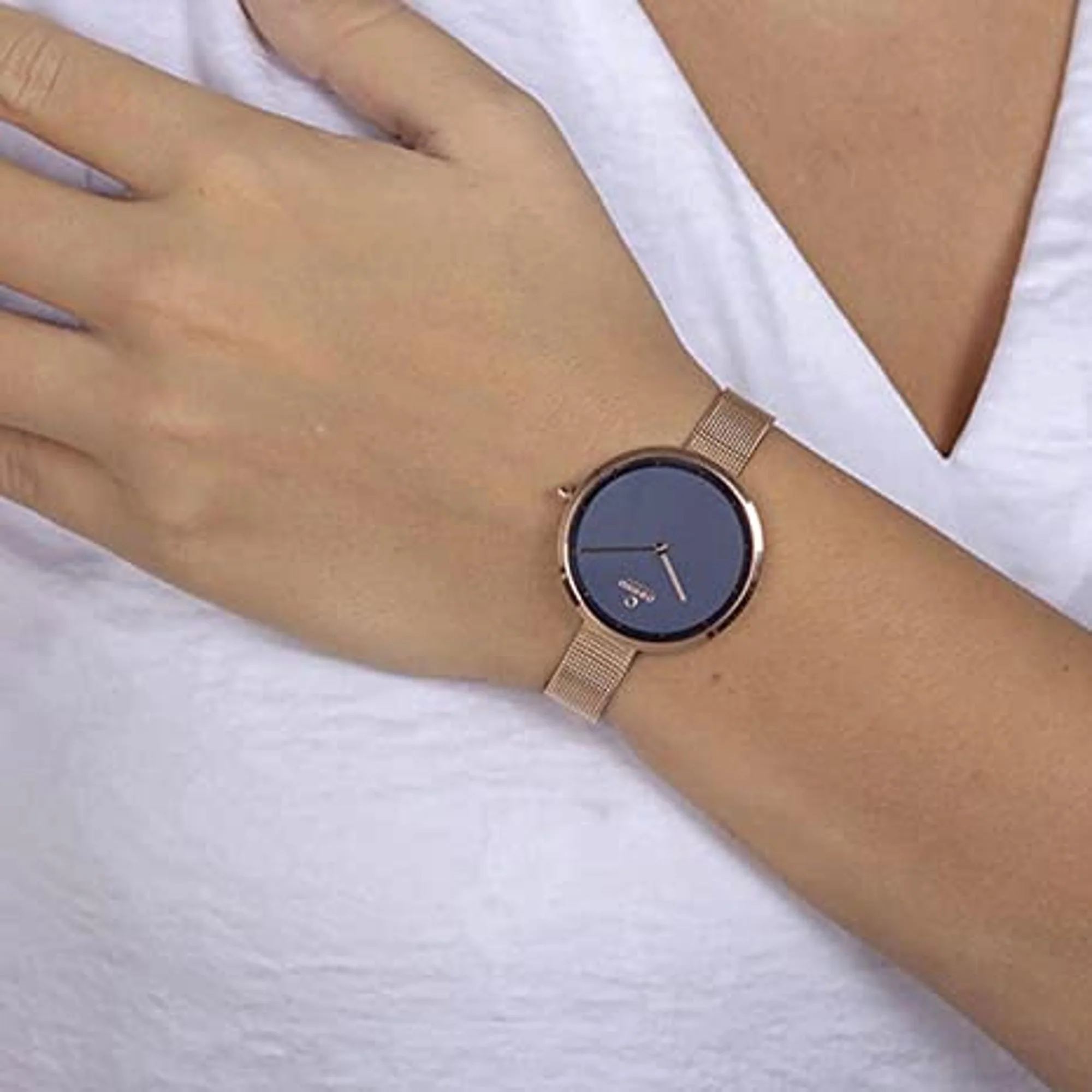 Dok-Azure Women Quartz Blue Dial Analog Stainless Steel Watch V227LXVLMV-EMJ - Image 5