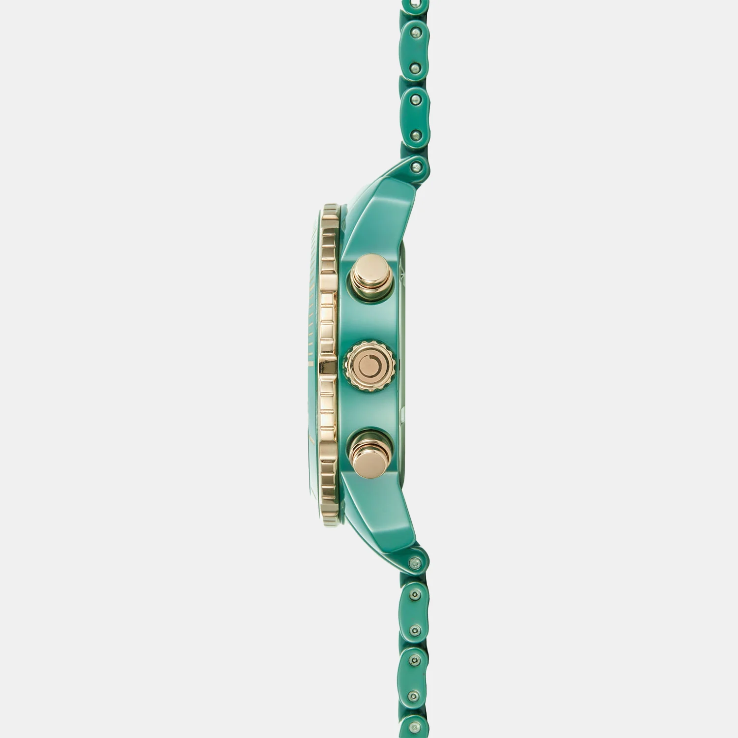 Falk Men Quartz Green Dial Chronograph Ceramic Watch V278GCEECE - Image 3