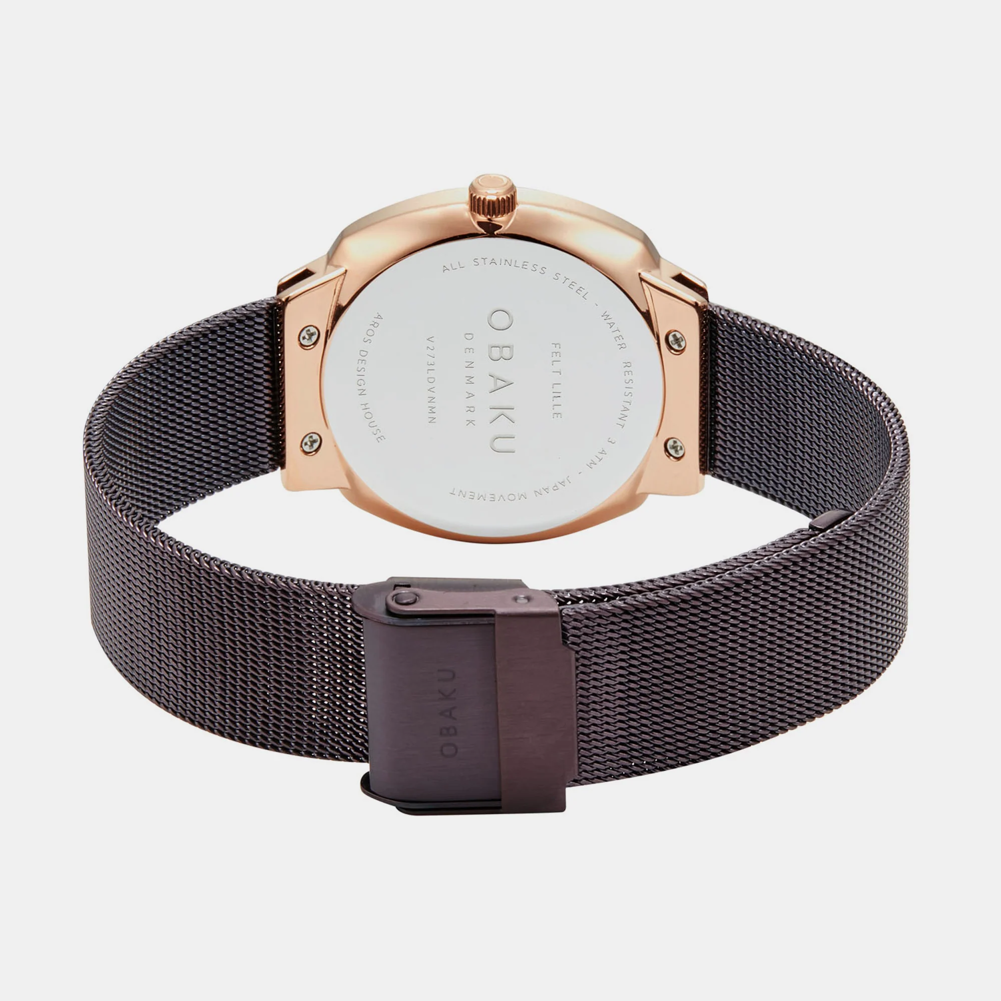Felt Lille Women Quartz Brown Dial Analog Stainless Steel Watch V273LDVNMN - Image 3