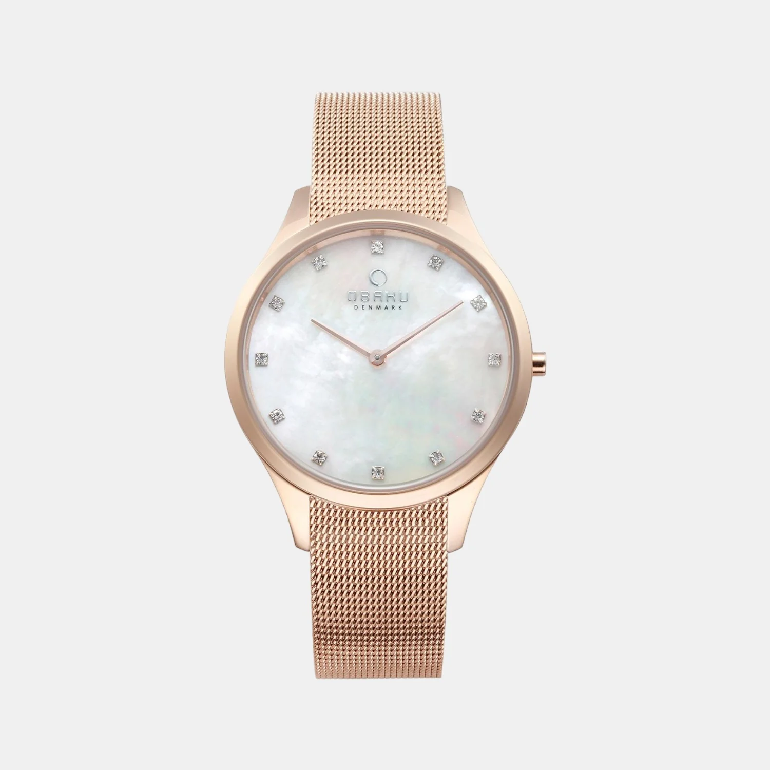 Fin Rose Women Quartz Mother Of Pearl Dial Analog Mesh Watch V217LXVWMV