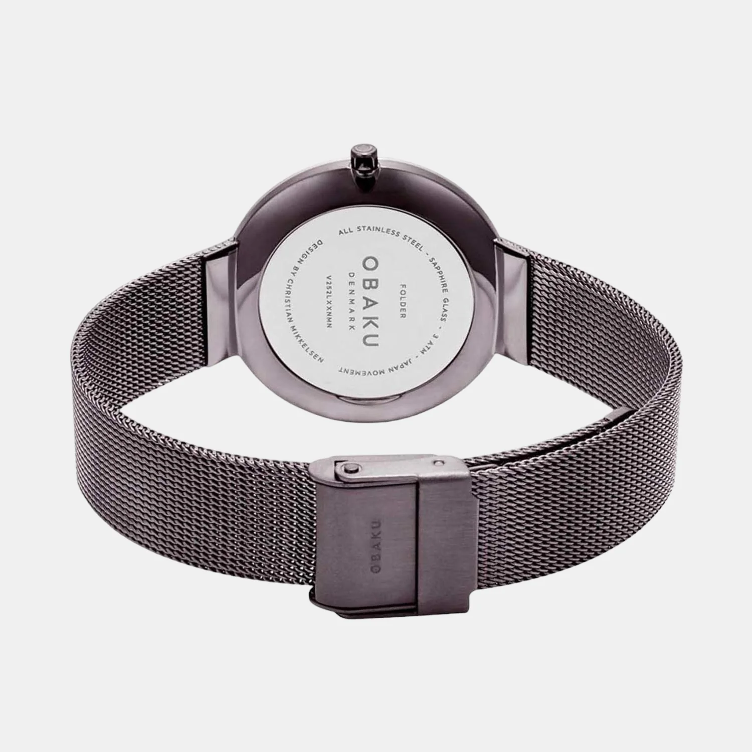 Folder Women Quartz Black Dial Analog Mesh Watch V252LXXNMN - Image 3