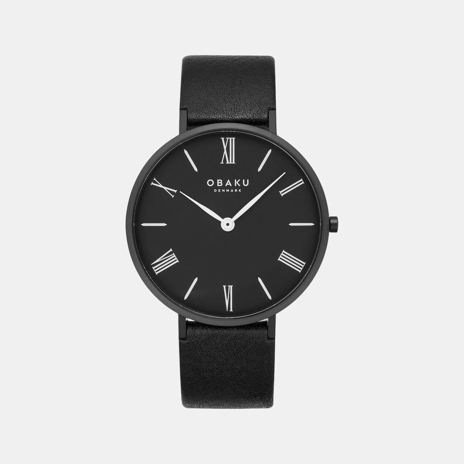 Folie Ebony Men Quartz Black Dial Analog Leather Watch V283GXBBRB