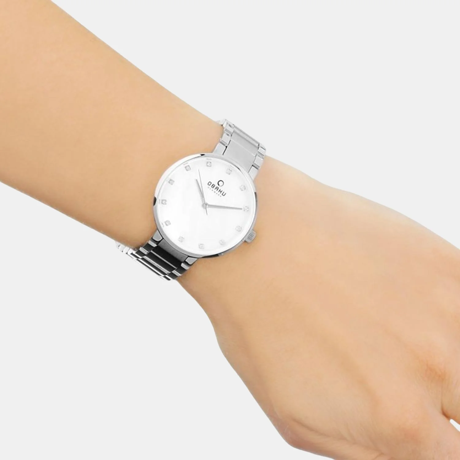 Glad Coral Women Quartz Mother Of Pearl Dial Analog Stainless Steel Watch V189LXCPSC - Image 3
