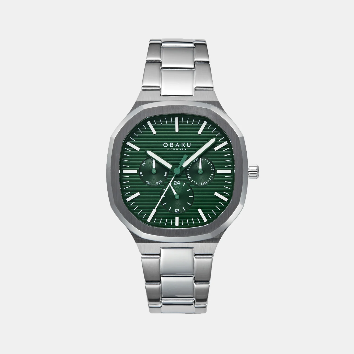 Ild Jude Men Quartz Green Dial Multi-Function Stainless Steel Watch V275GMCESC - Image 2