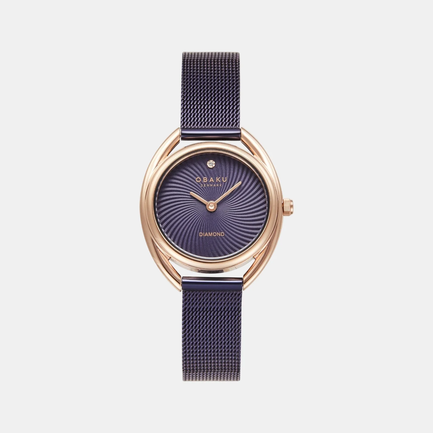 Juvel Voilet Women Quartz Purple Dial Analog Mesh Watch V286LXVQMQ