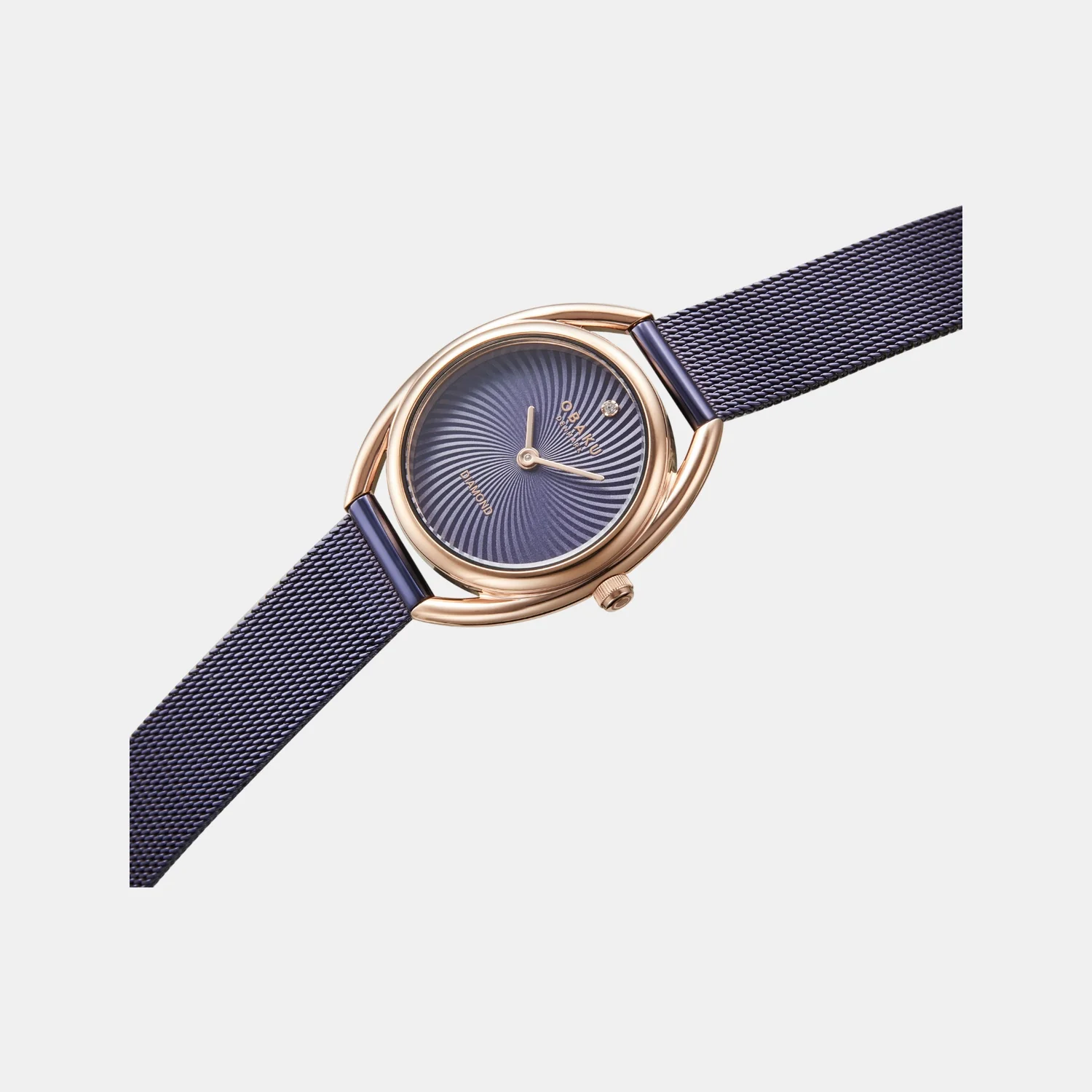 Juvel Voilet Women Quartz Purple Dial Analog Mesh Watch V286LXVQMQ - Image 3