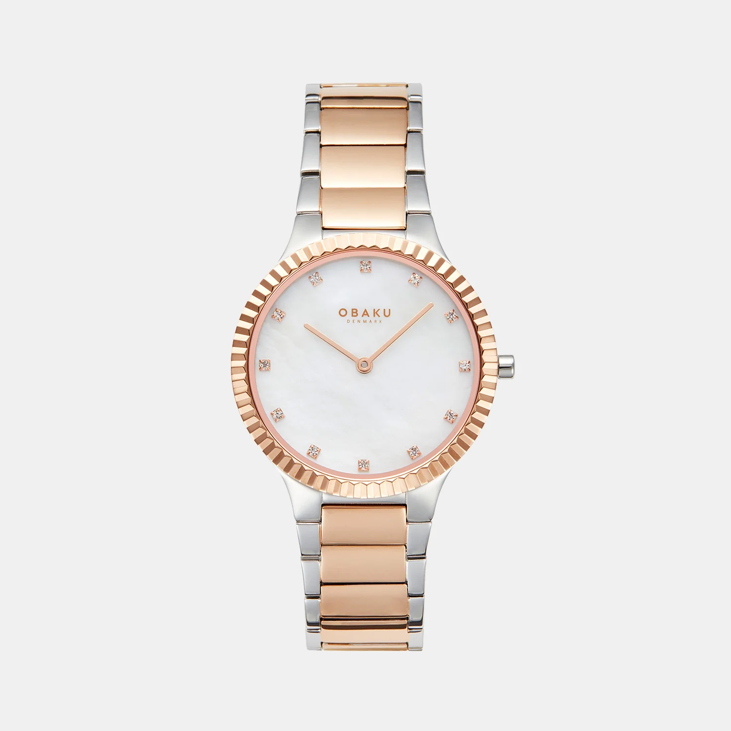 Linje Lille Cherrywood Women Quartz White Dial Analog Stainless Steel Watch V292LXZWSH - Image 2