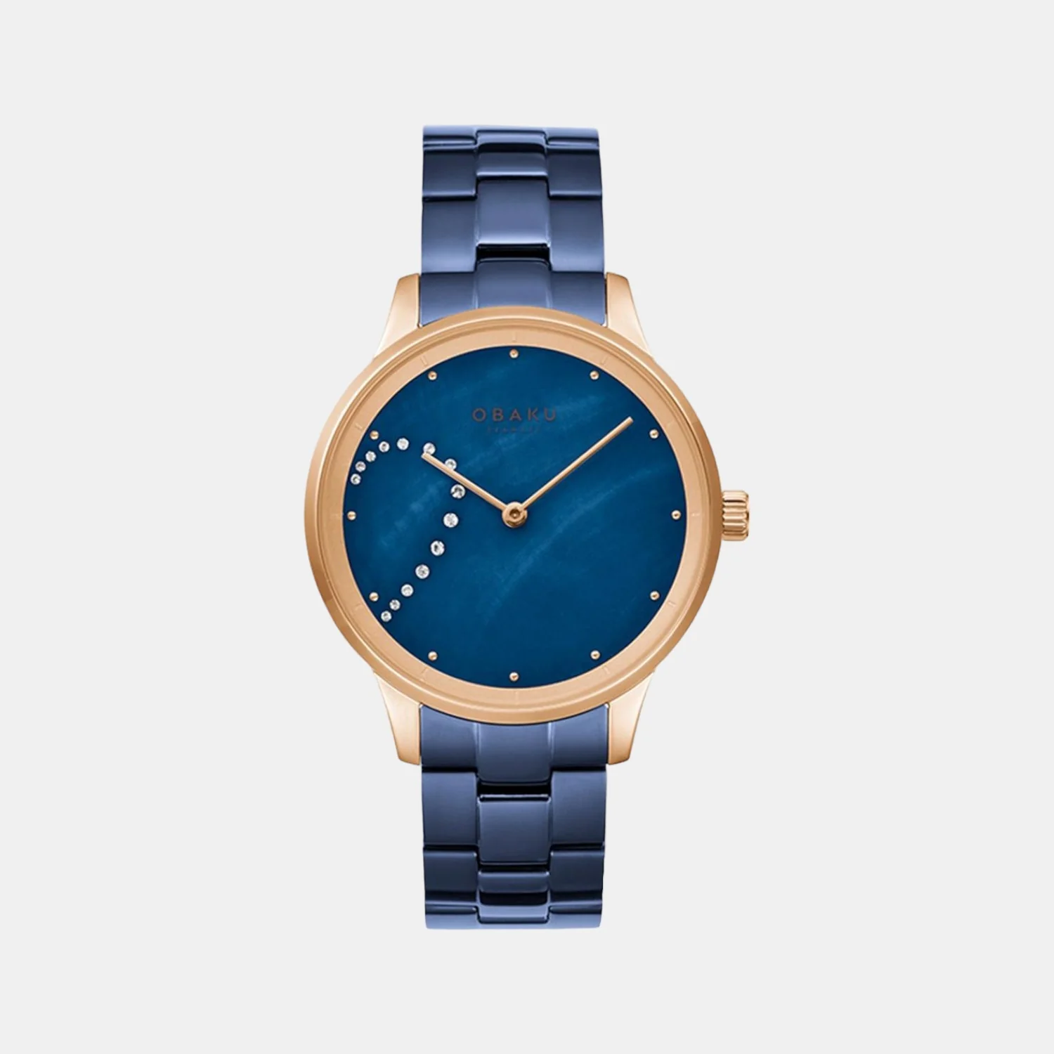 Lyng Men Quartz Blue Dial Analog Stainless Steel Watch V247GHVLSL