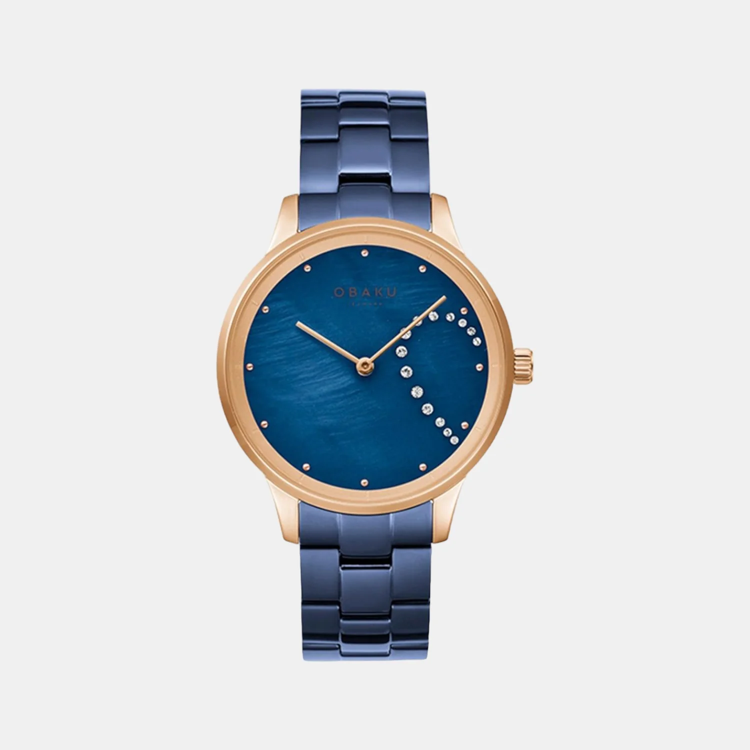 Lyng Women Quartz Blue Dial Analog Stainless Steel Watch V247LHVLSL