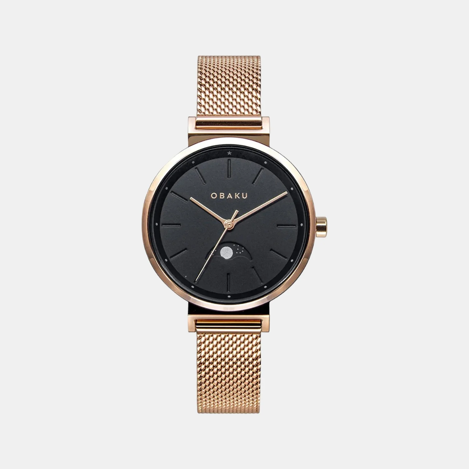 Maane Gerbera Women Quartz Black Dial Analog Stainless Steel Watch V243LMVBMV