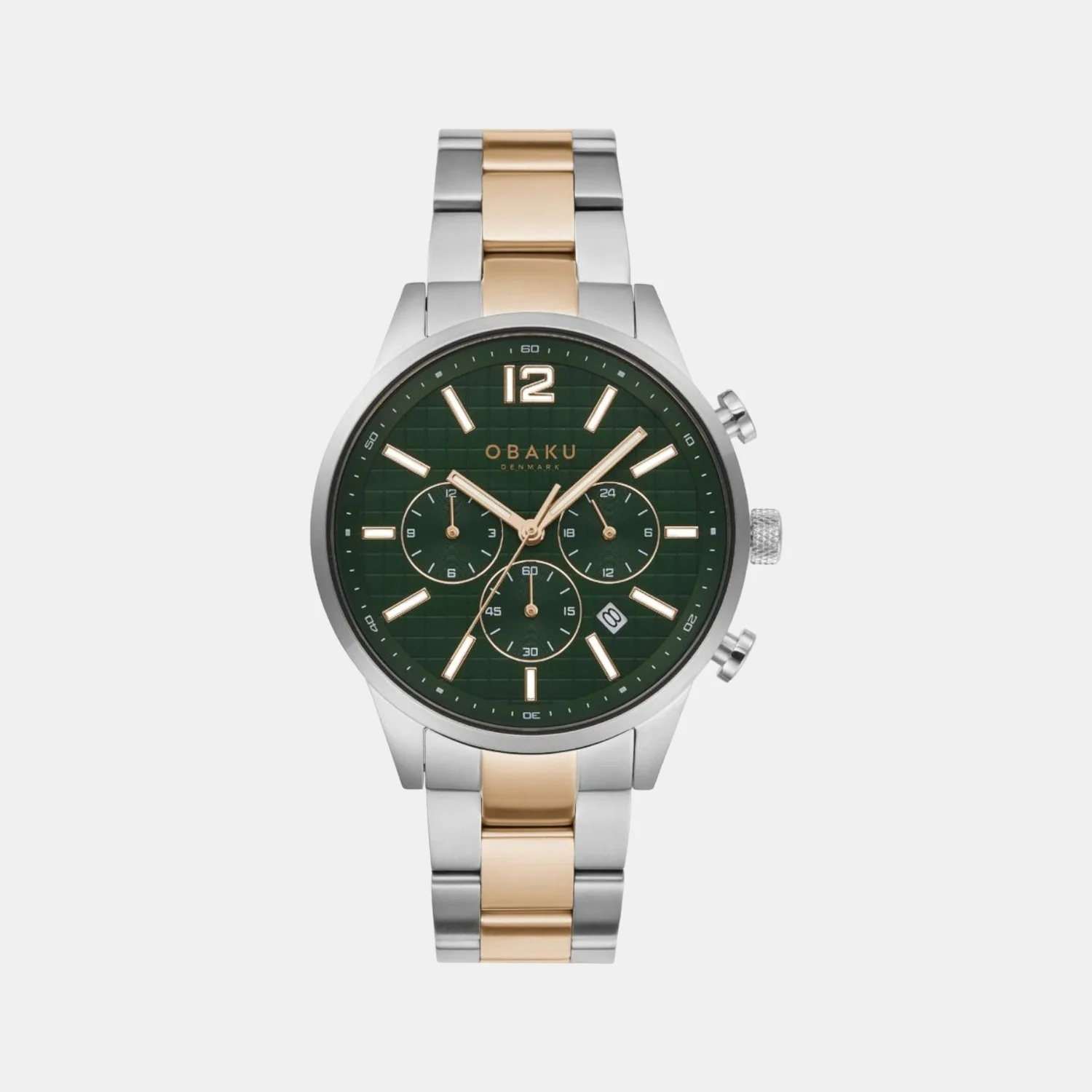 Men Quartz Green Dial Chronograph Stainless Steel Watch V205GUCESH1