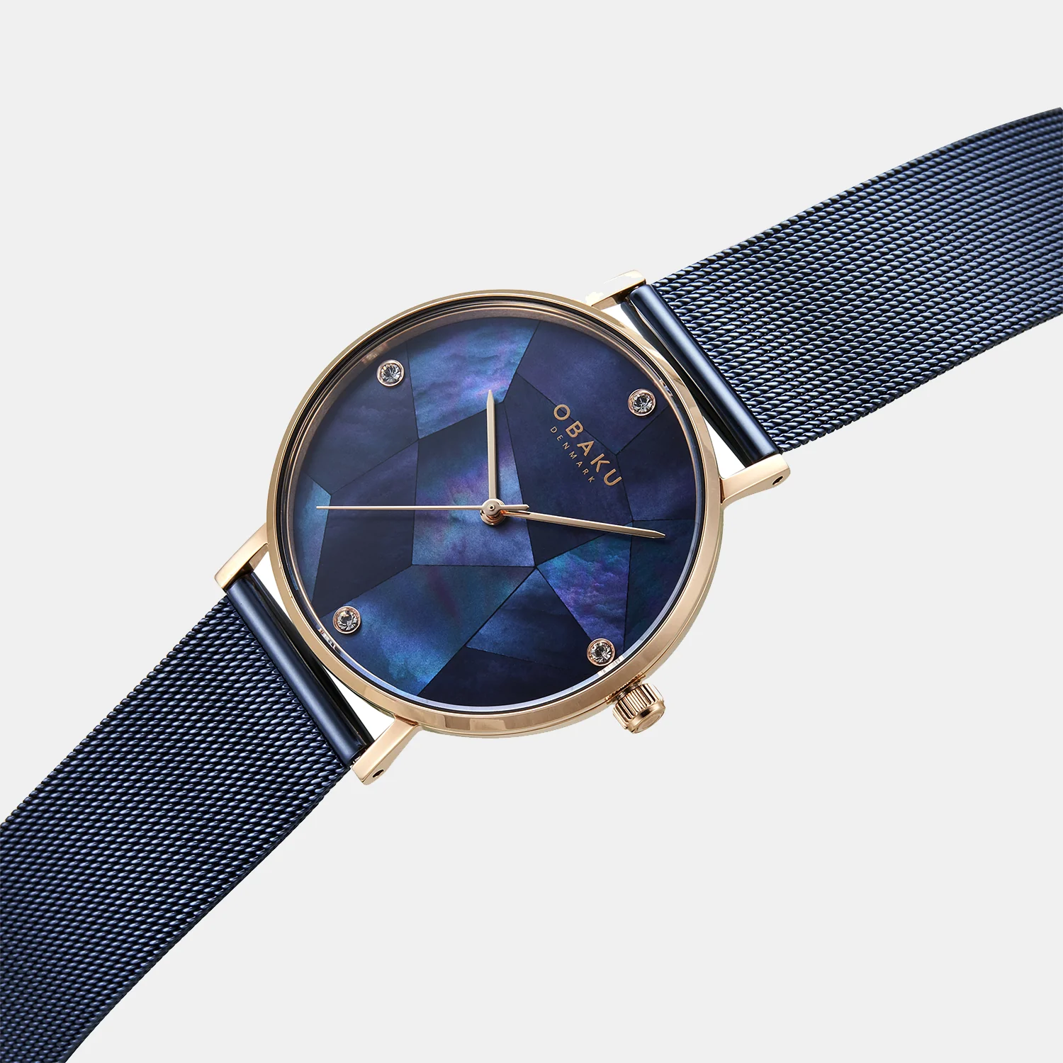 Mosaik Ocean Women Quartz Blue Dial Analog Stainless Steel Watch V268LXVLML - Image 3