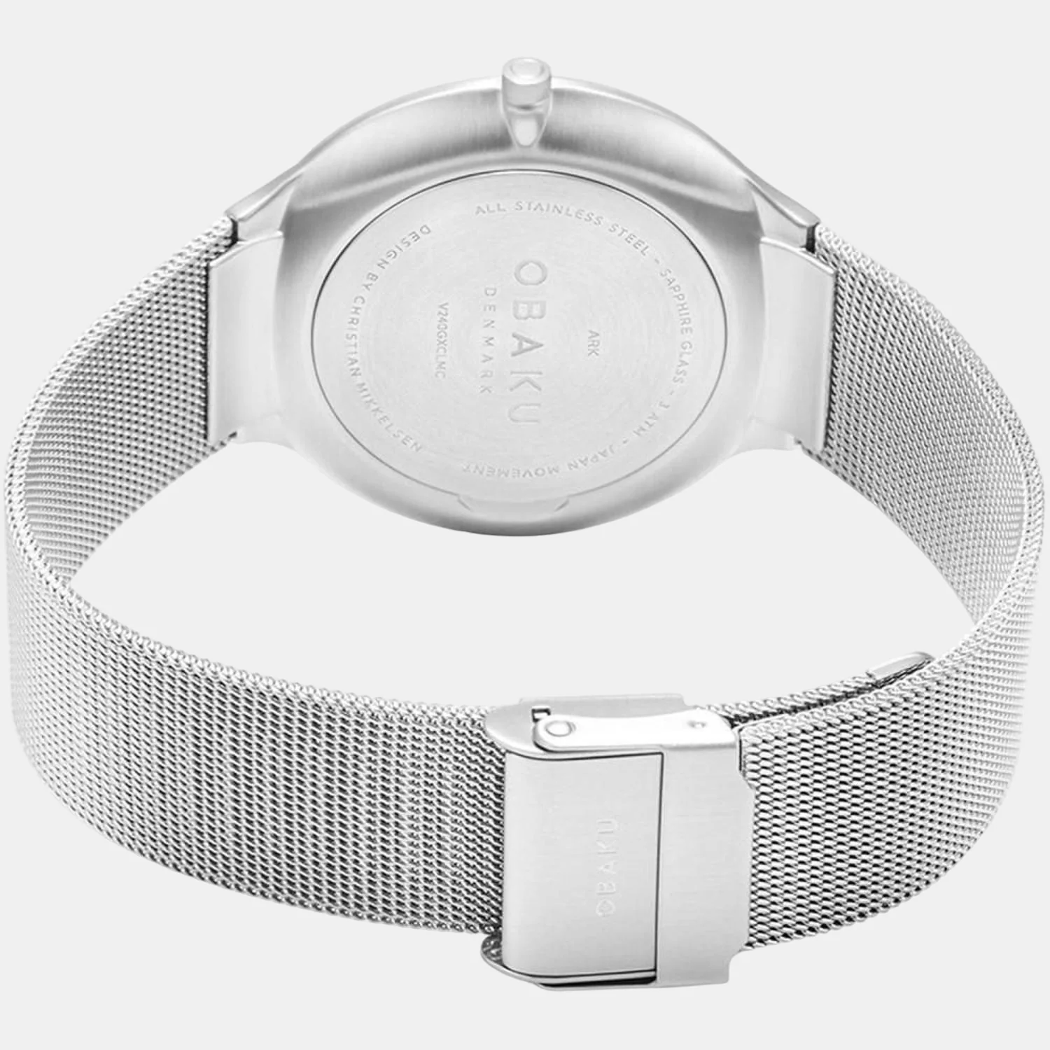 Papir-Steel Men Quartz White Dial Analog Stainless Steel Watch V230GXCWMC - Image 2