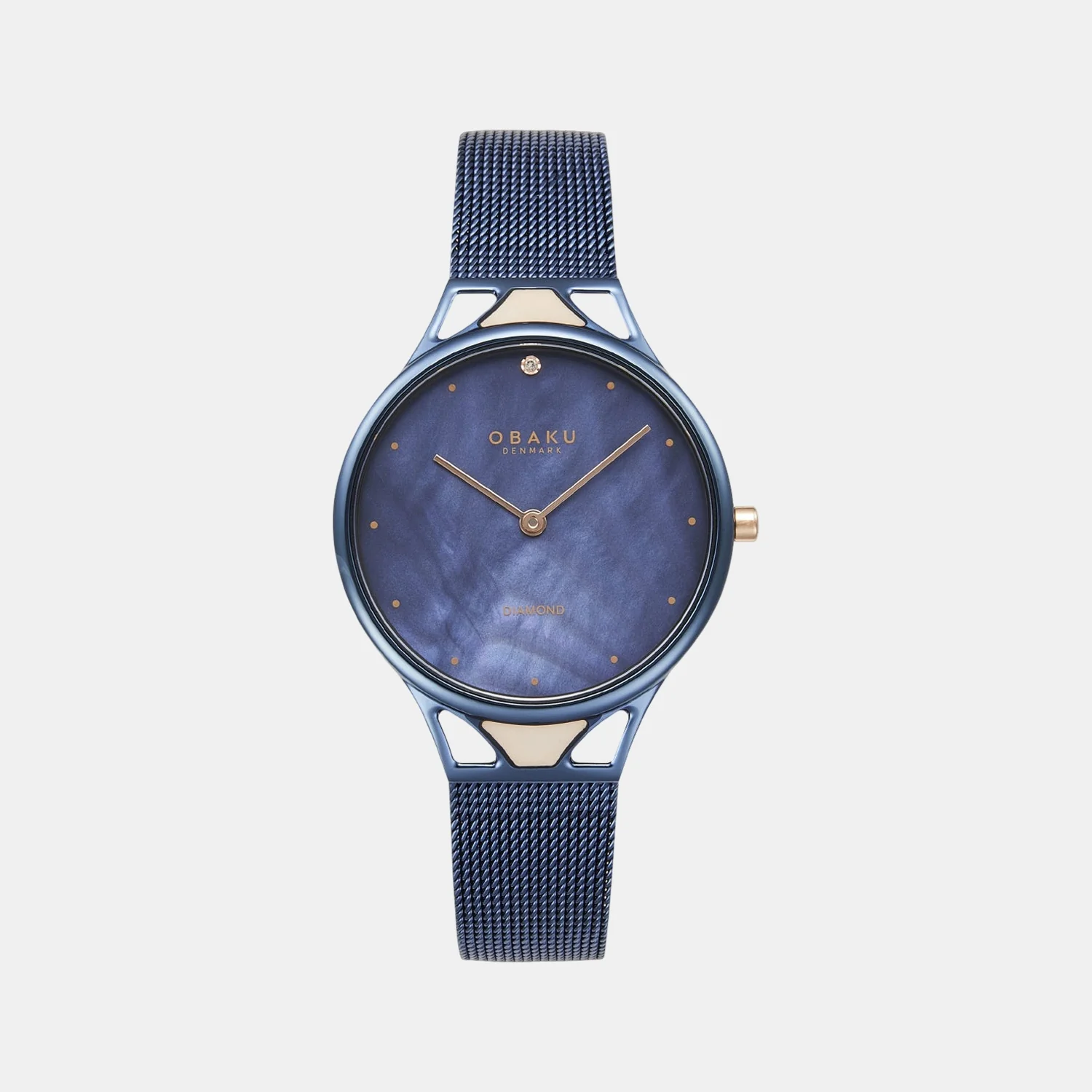 Pergament Women Quartz Blue Dial Analog Stainless Steel Watch V302LXLLML