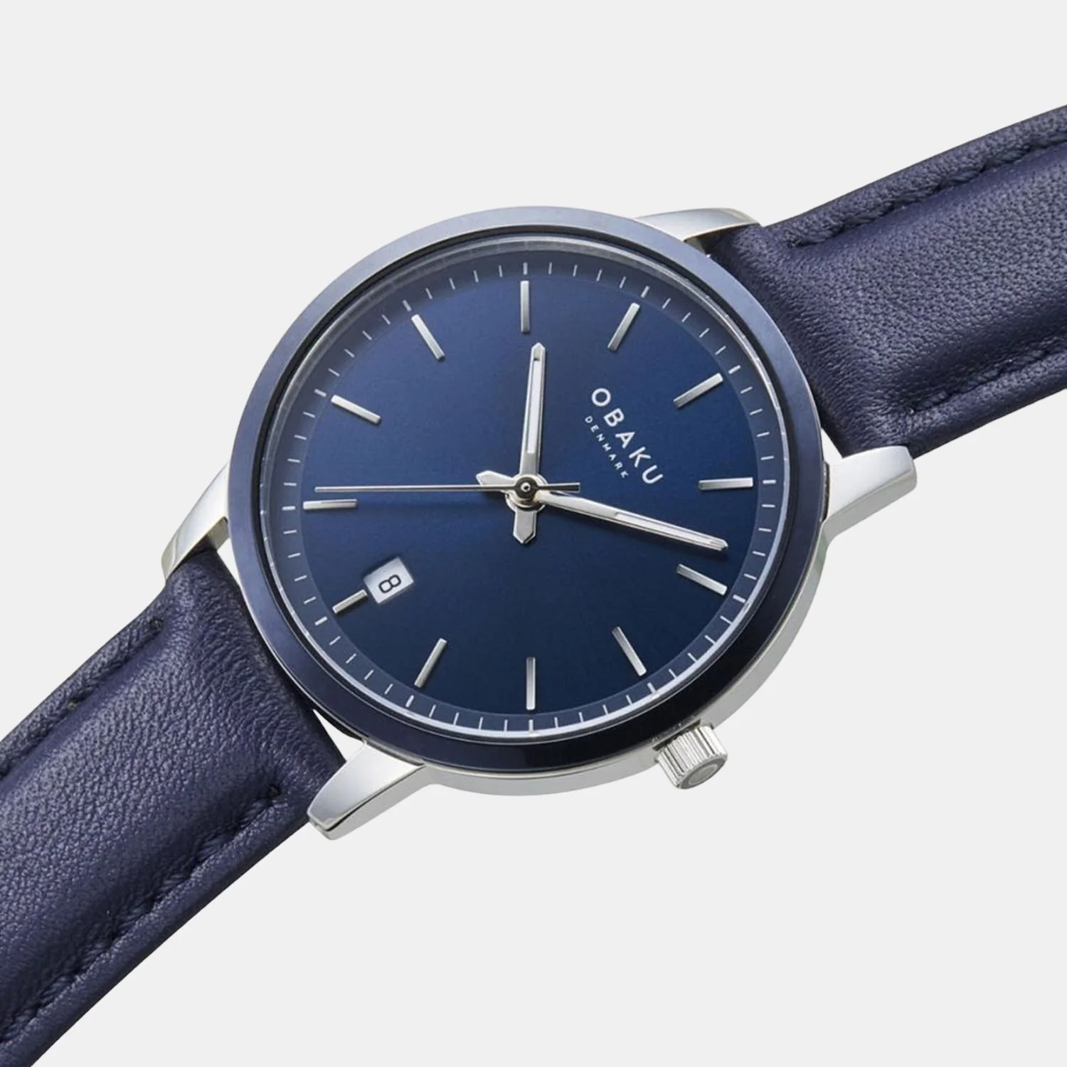 Salvie - Saxe Men Quartz Blue Dial Analog Leather Watch V270GDHLRL - Image 5