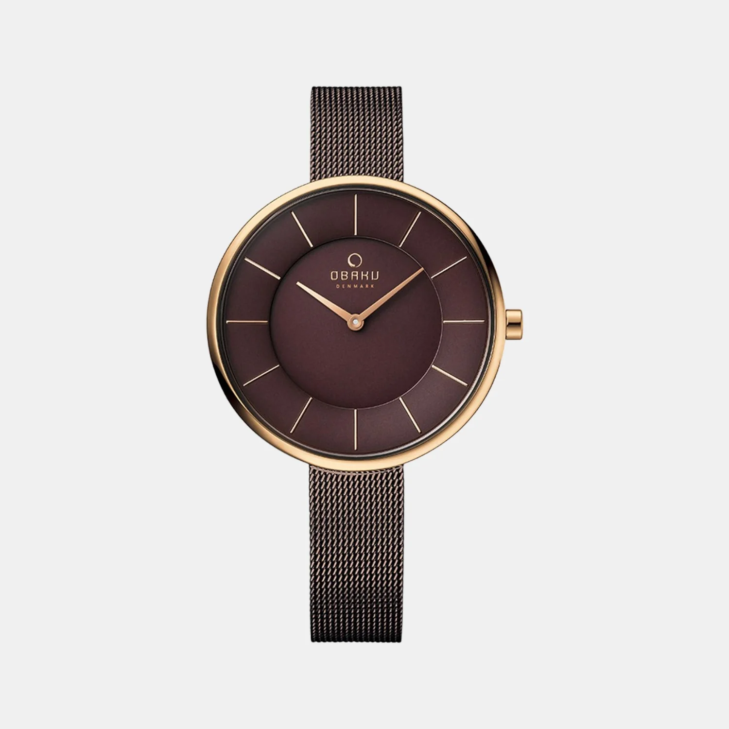 Sand Walnut Women Quartz Brown Dial Analog Stainless Steel Watch V185LXVNMN