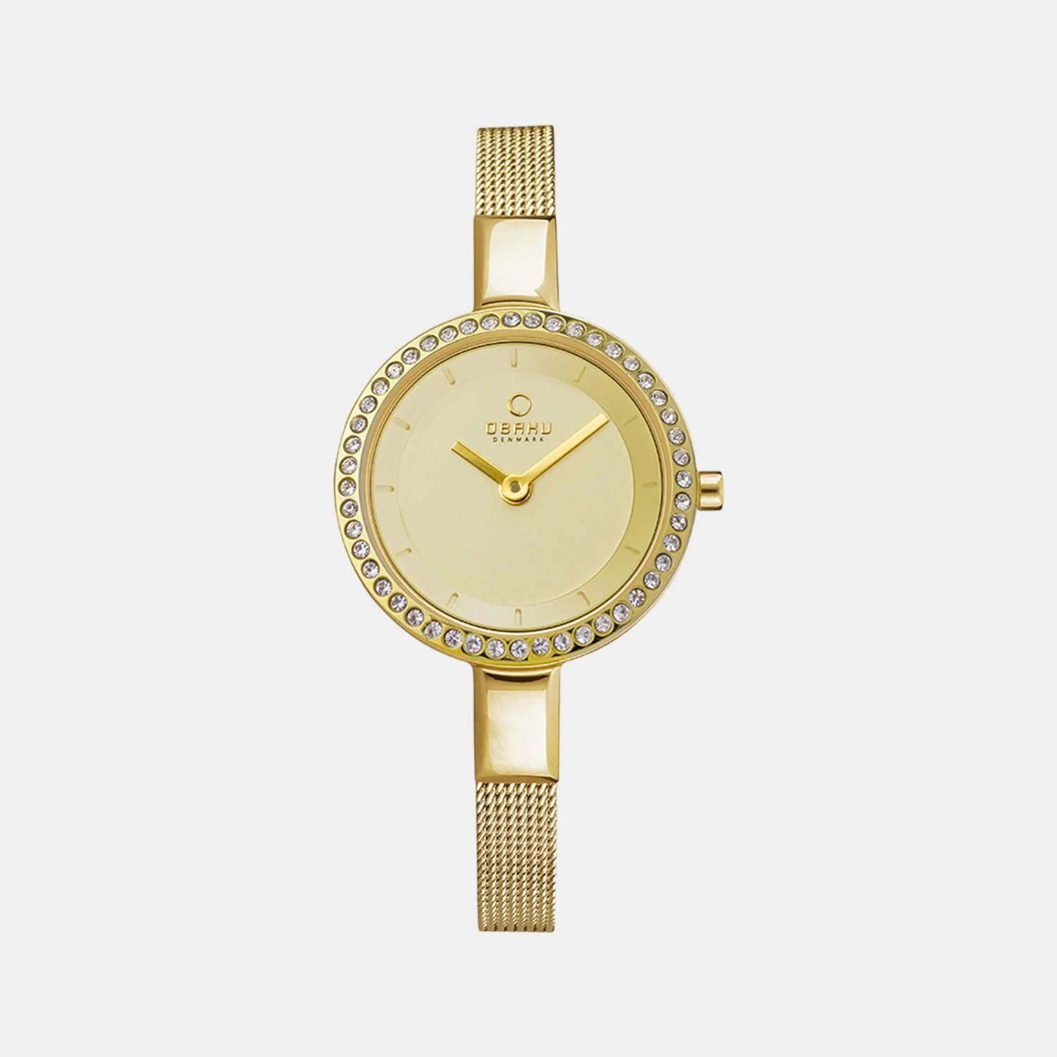 Siv Glimt Women Quartz Gold Dial Analog Stainless Steel Watch V129LEGGMG