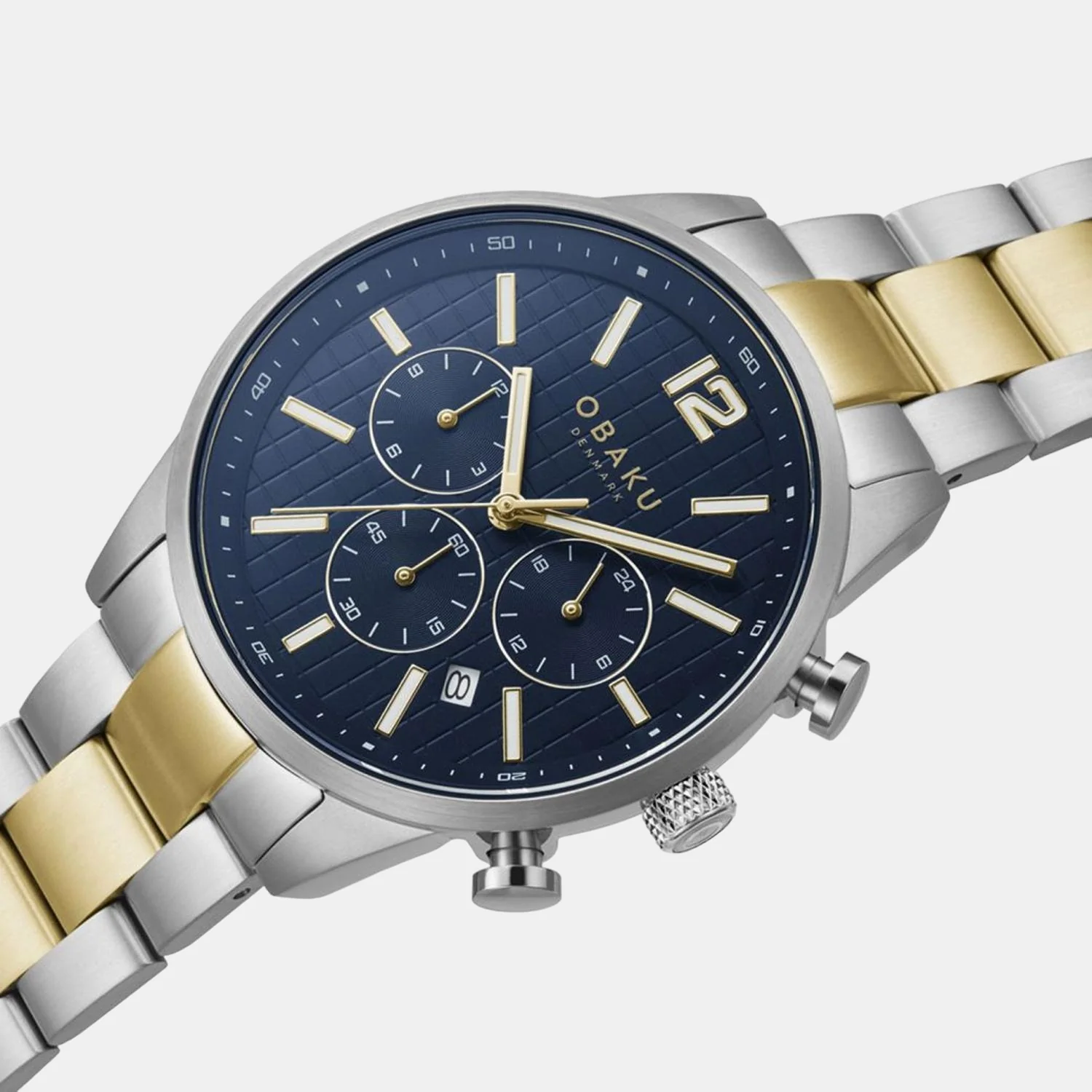 Skov Men Quartz Blue Dial Chronograph Stainless Steel Watch V205GUCLSF - Image 4