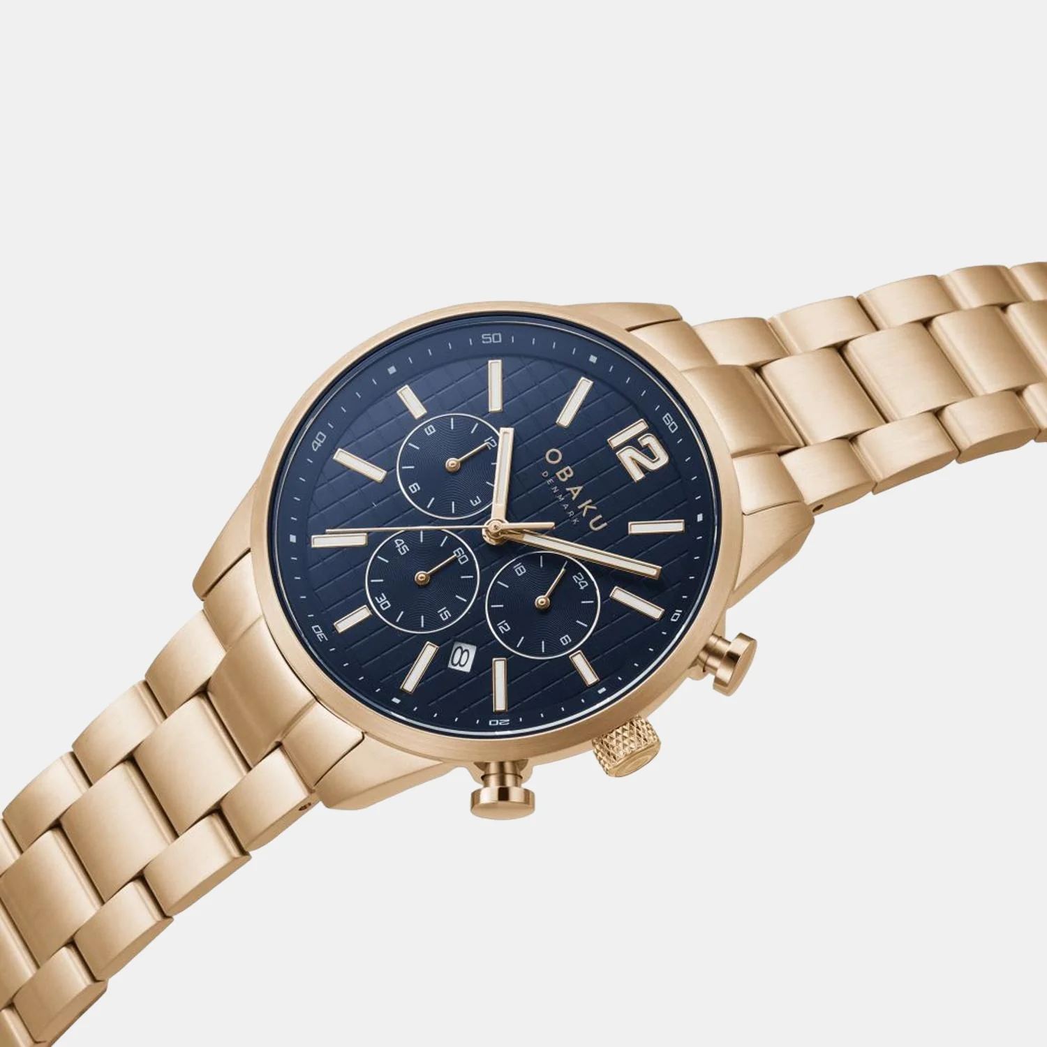 Skov Men Quartz Blue Dial Chronograph Stainless Steel Watch V205GUVLSV - Image 2