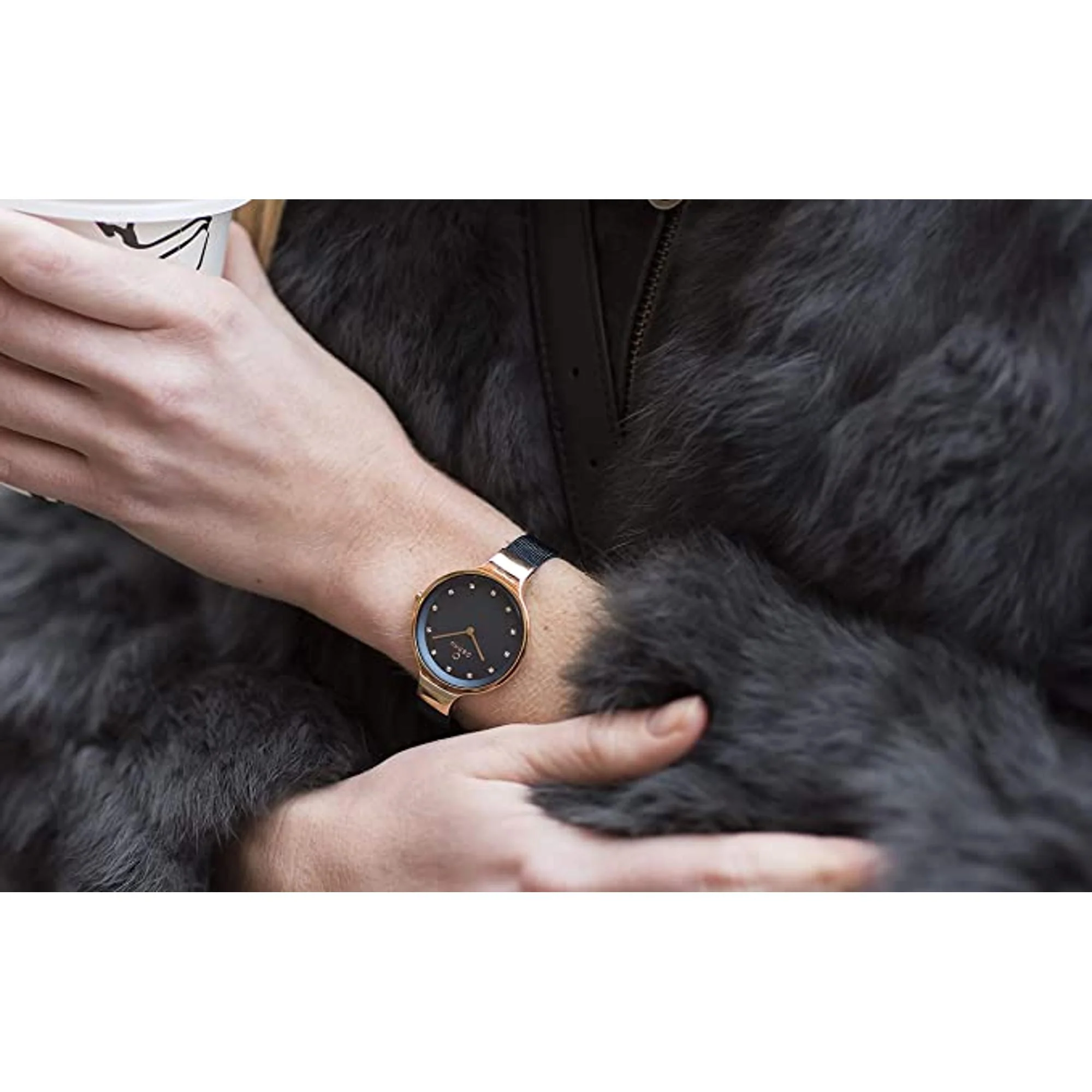Sky Navy Women Quartz Blue Dial Analog Leather Watch V173LXVLRA - Image 4