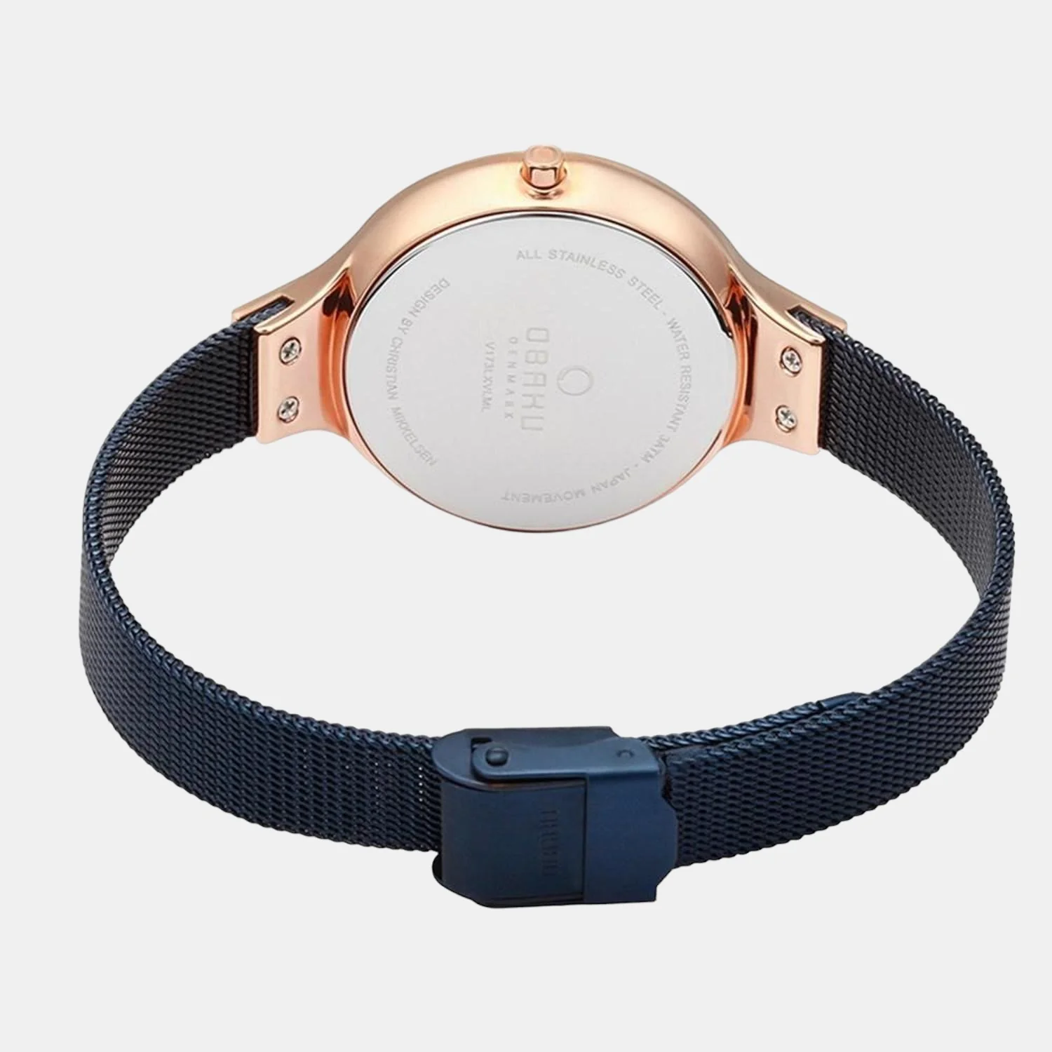 Sky Ocean Women Quartz Blue Dial Analog Stainless Steel Watch V173LXVLML - Image 3