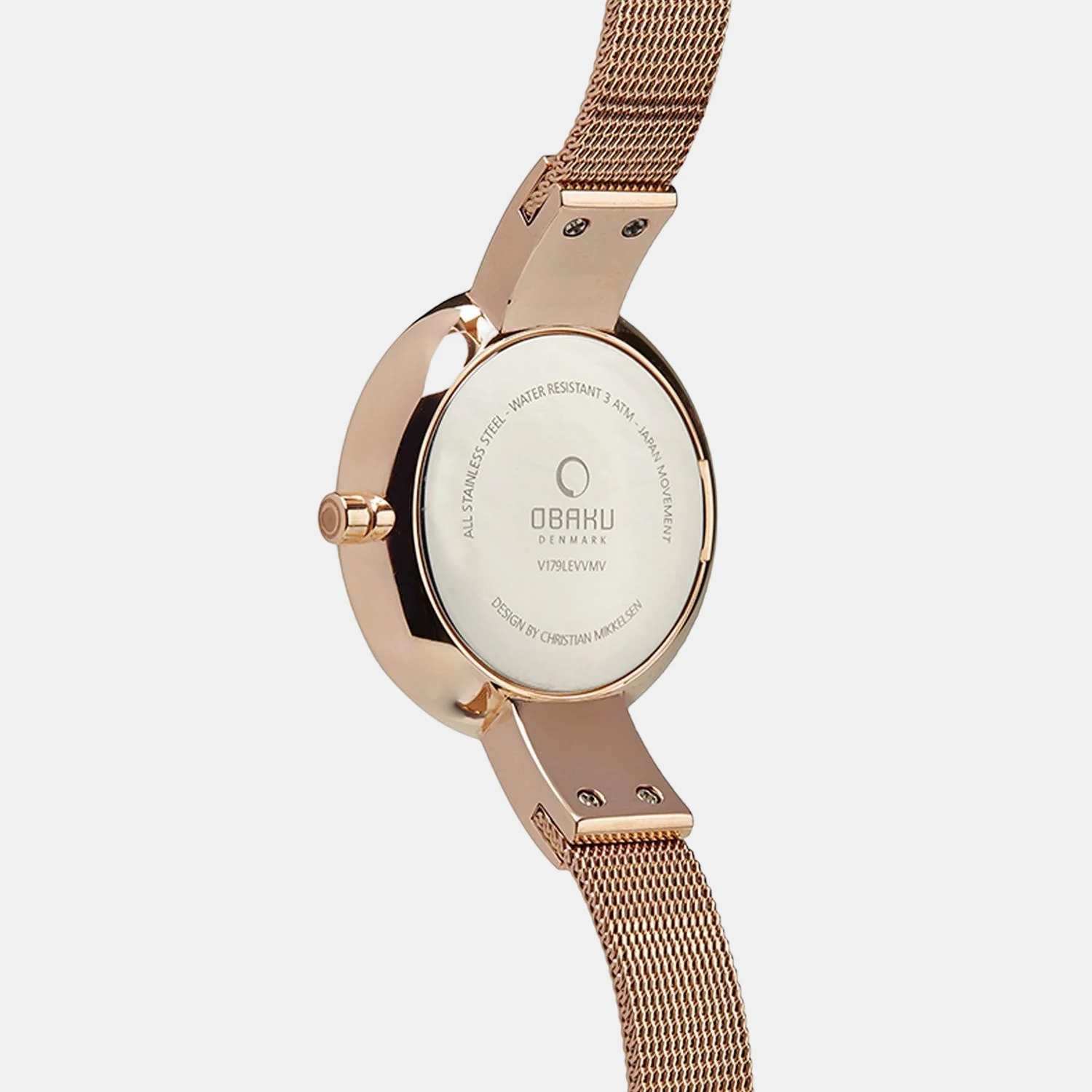 Sol Glimt Rose Women Quartz Rose Gold Dial Analog Stainless Steel Watch V179LEVVMV - Image 3
