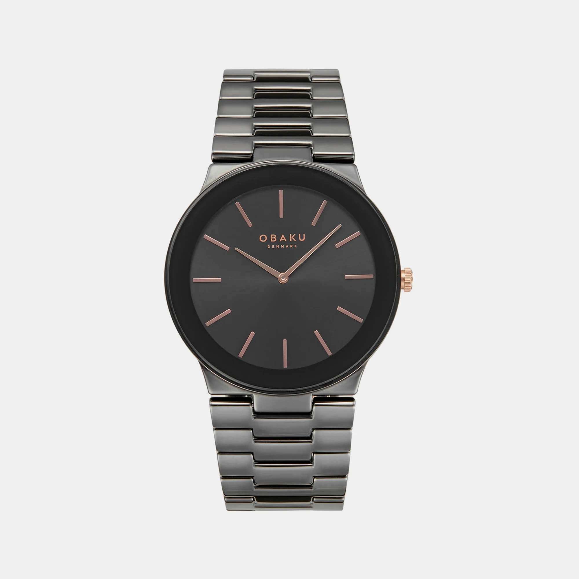 Svale Men Quartz Black Dial Analog Ceramic Watch V281GXBBCB