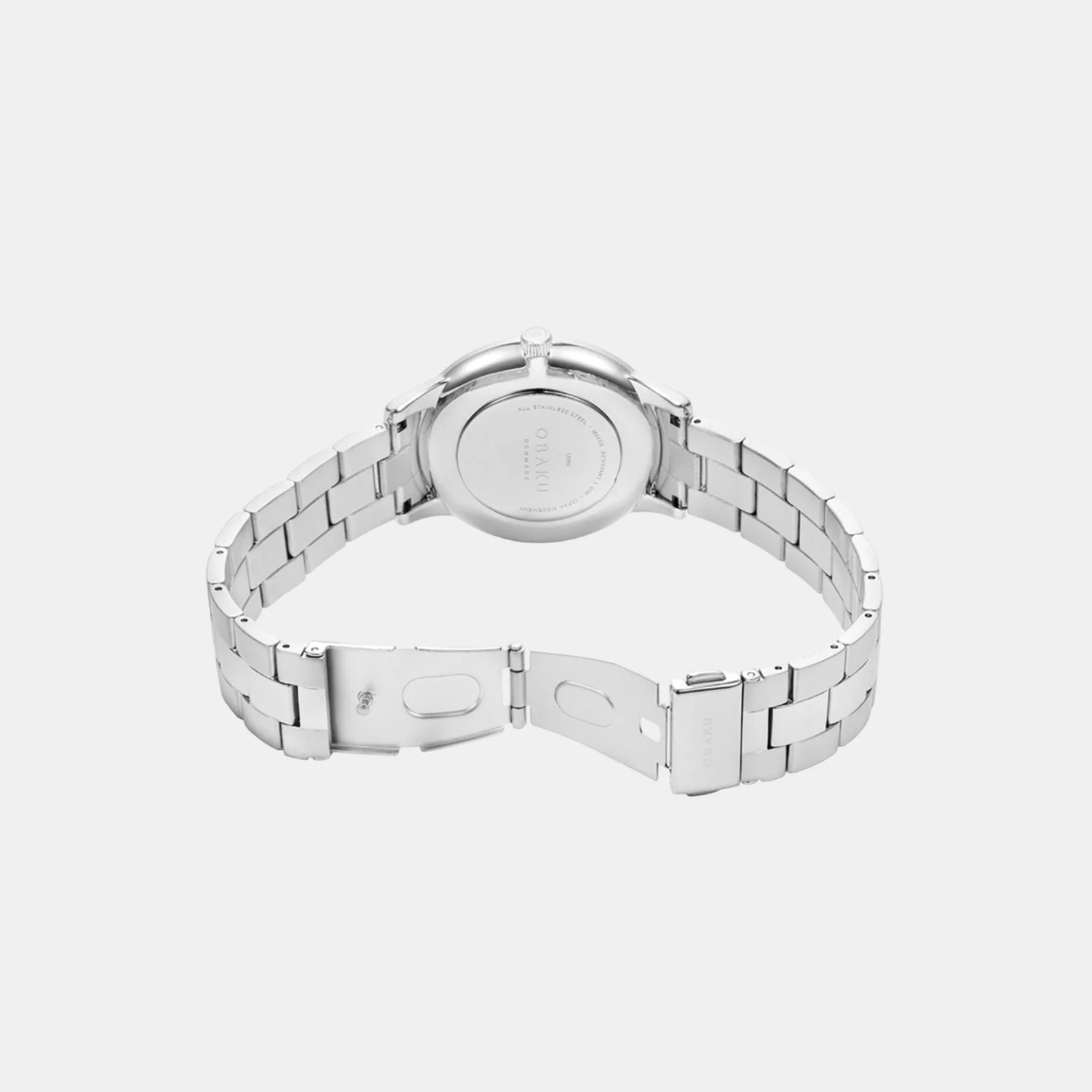 Tang Brace Men Quartz White Dial Analog Stainless Steel Watch V260GXCISC - Image 4