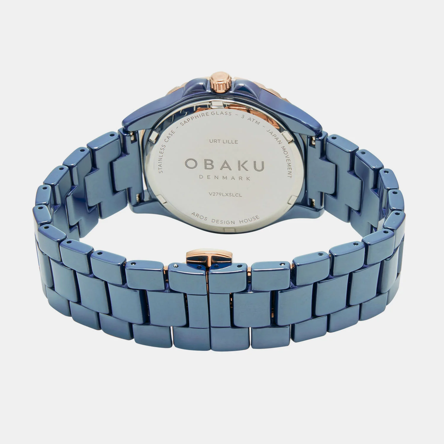 Urt Lille Women Quartz Blue Dial Analog Ceramic Watch V279LXSLCL - Image 4