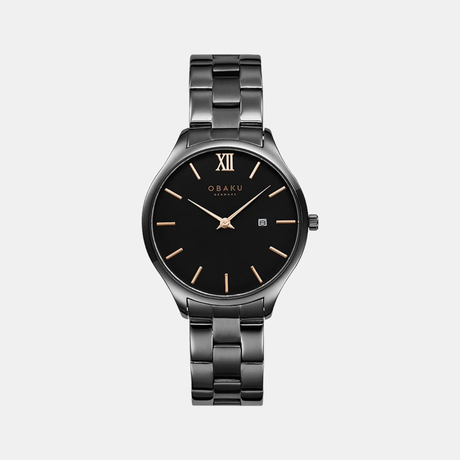 Vibe Men Quartz Black Dial Analog Stainless Steel Watch V266GDBBSB