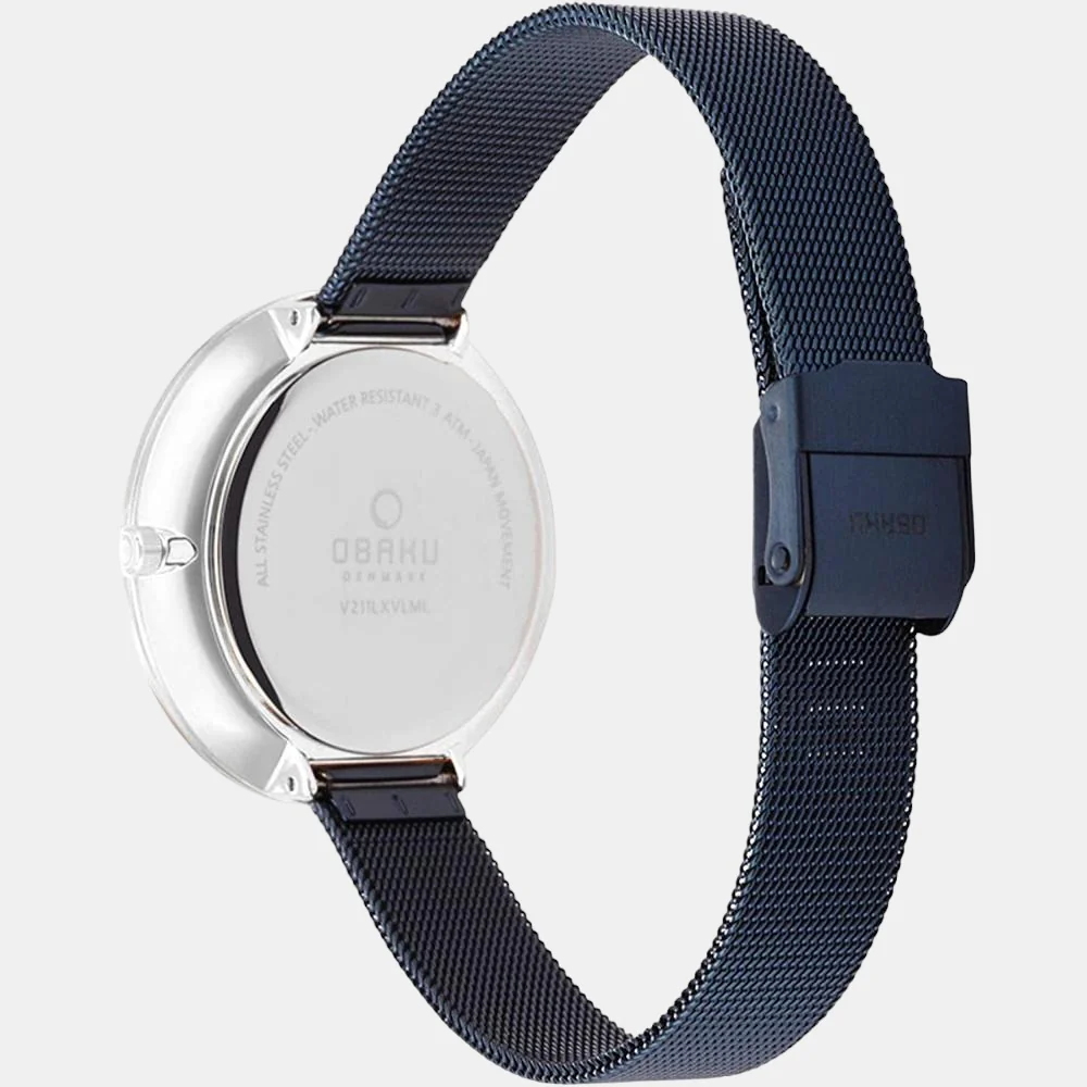 Viol-Arctic Women Quartz Blue Dial Analog Mesh Watch V211LXCLML - Image 3