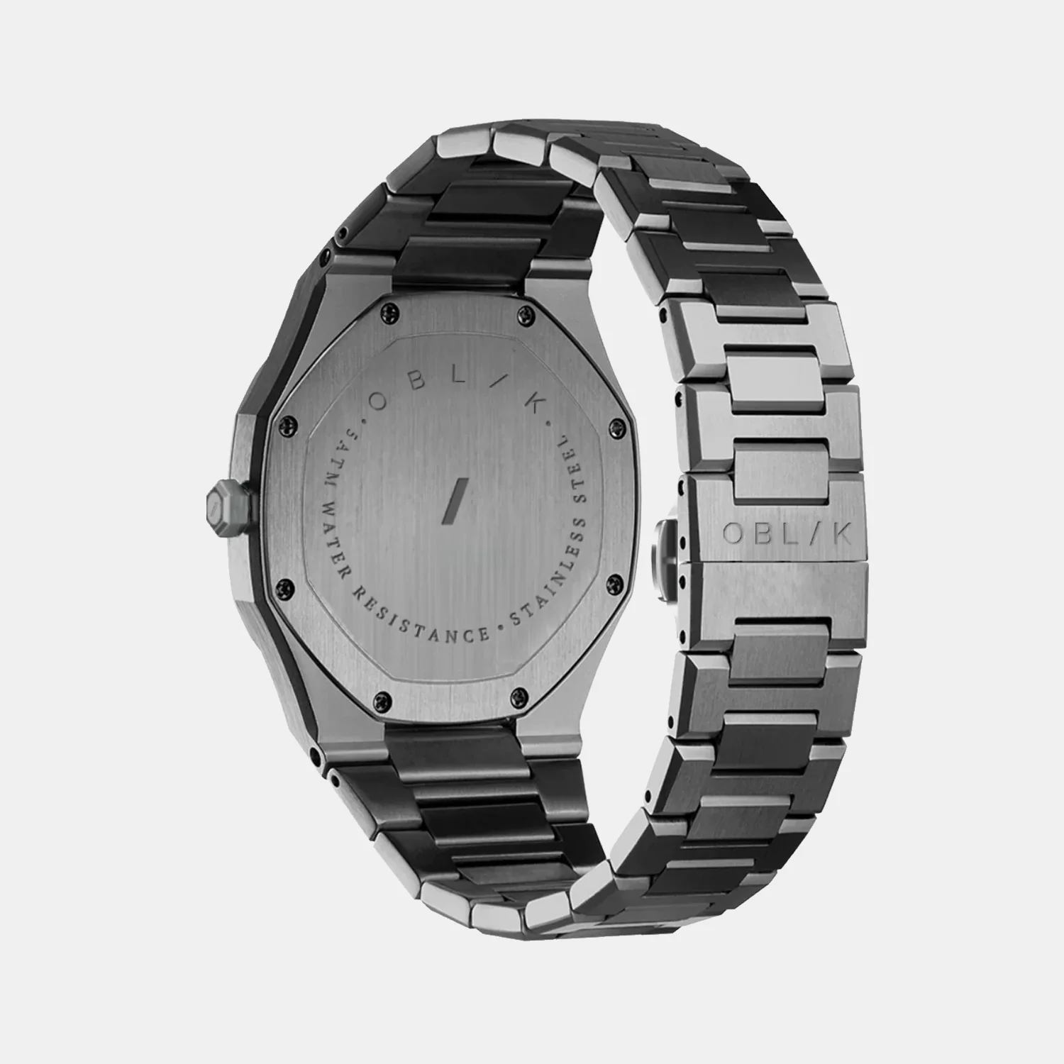 Zeus Men Quartz Gunmetal Dial Analog Stainless Steel Watch - Image 2