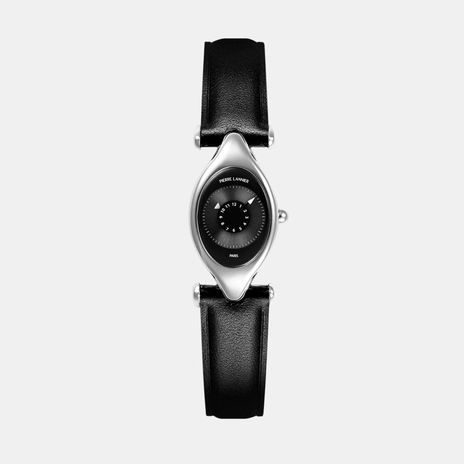 Ovni Women Quartz Black Dial Analog Leather Watch 094L633