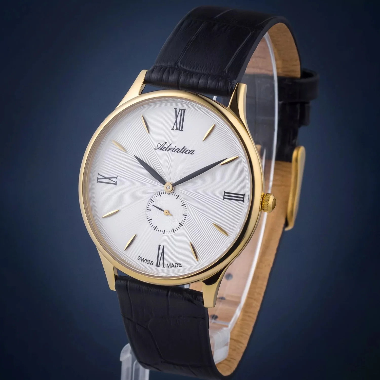 Pairs Men Quartz Silver Dial Analog Leather Watch A1230.1263QXL - Image 4