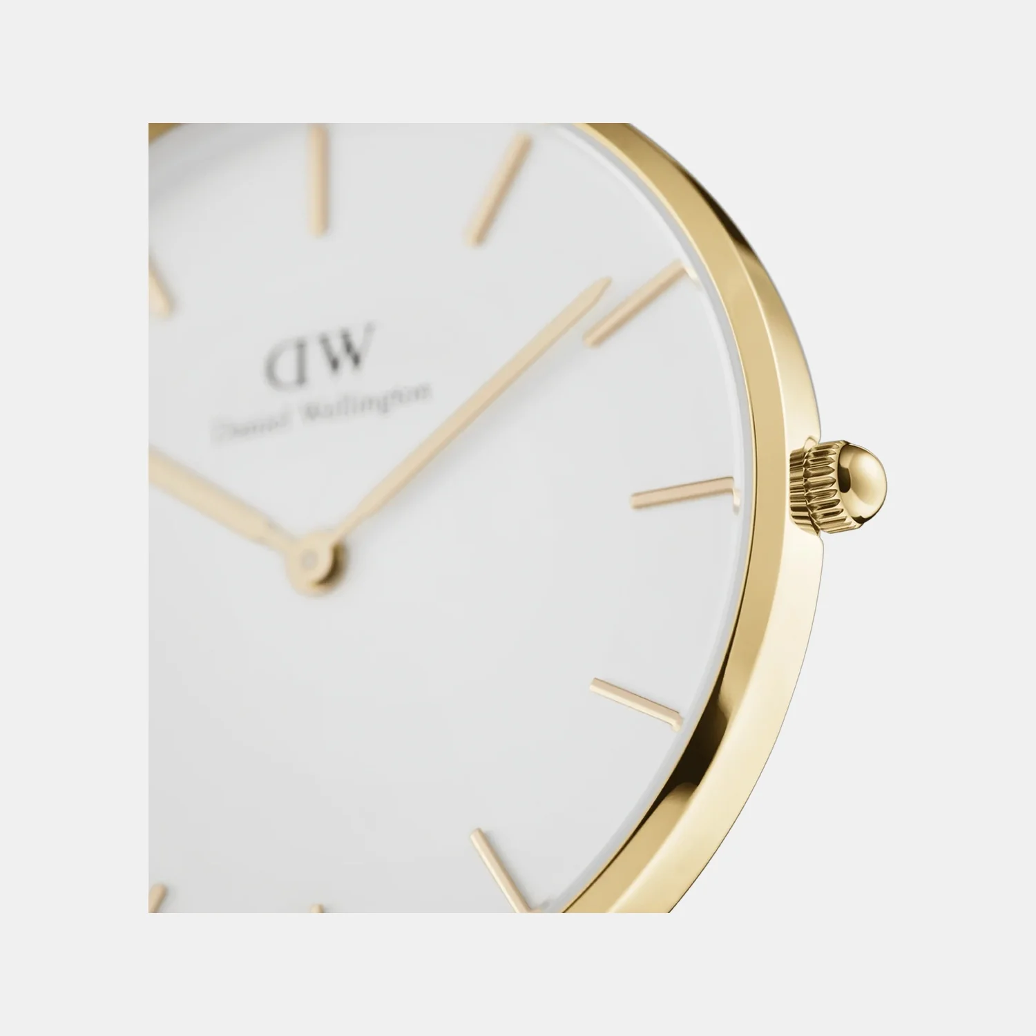 Petite Women Quartz White Dial Analog Stainless Steel Watch DW00100350 - Image 2