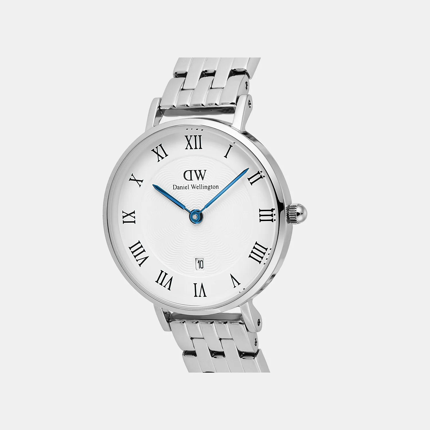 Petite Women Quartz White Dial Analog Stainless Steel Watch DW00100859K - Image 2