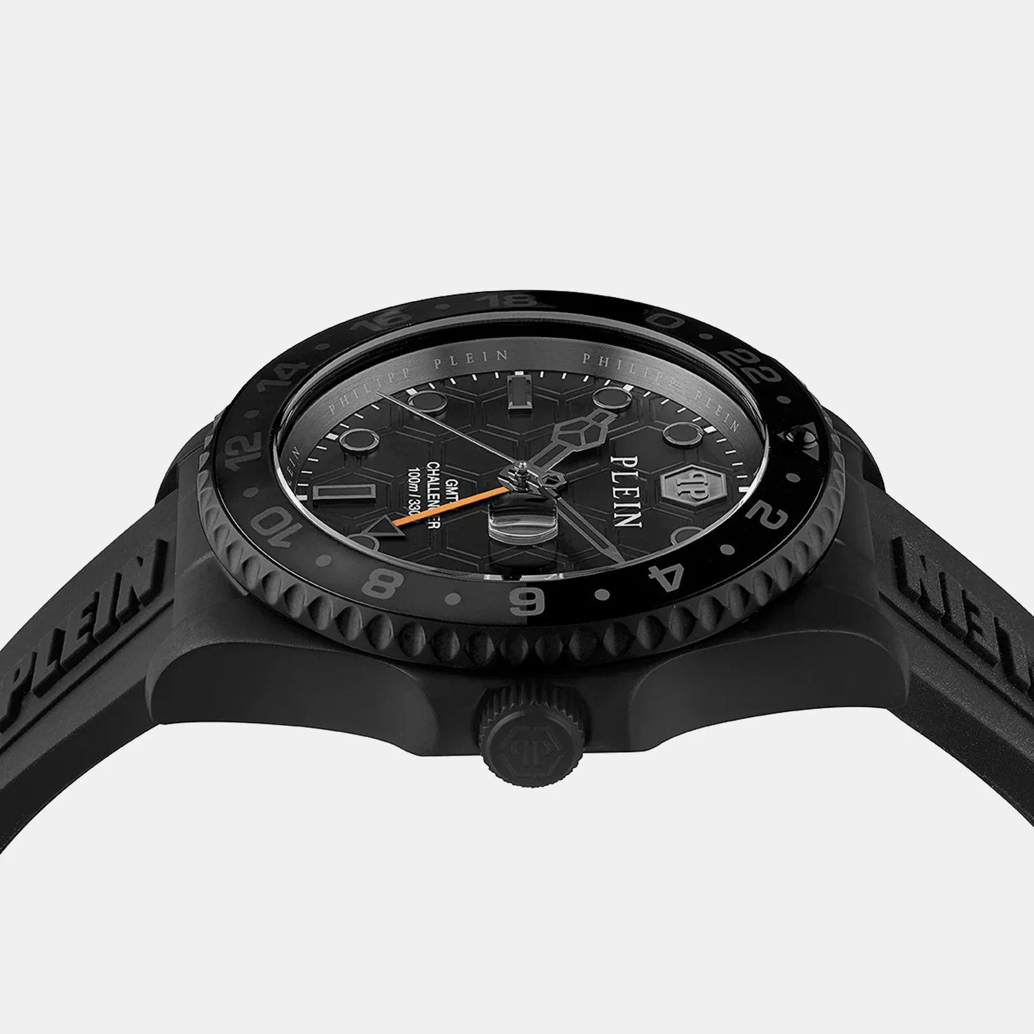 GMT-I Challenger Men Quartz Black Dial Analog Silicone Watch PWYBA1023 - Image 2