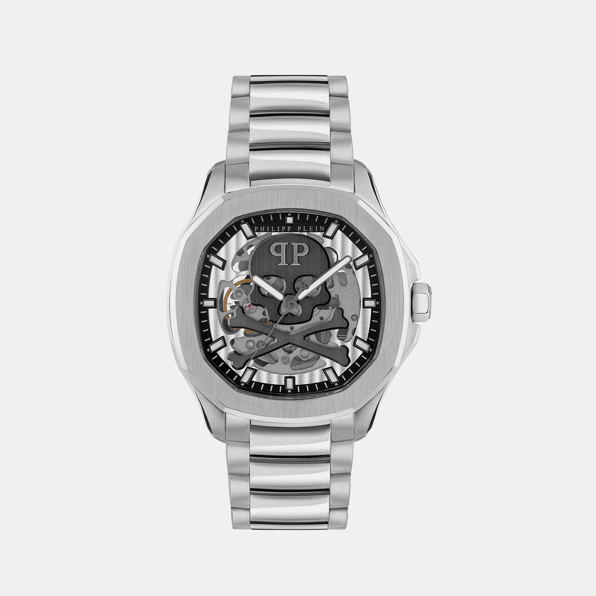 High-Iconic Men Automatic Silver Dial Analog Stainless Steel Watch PWRAA0223