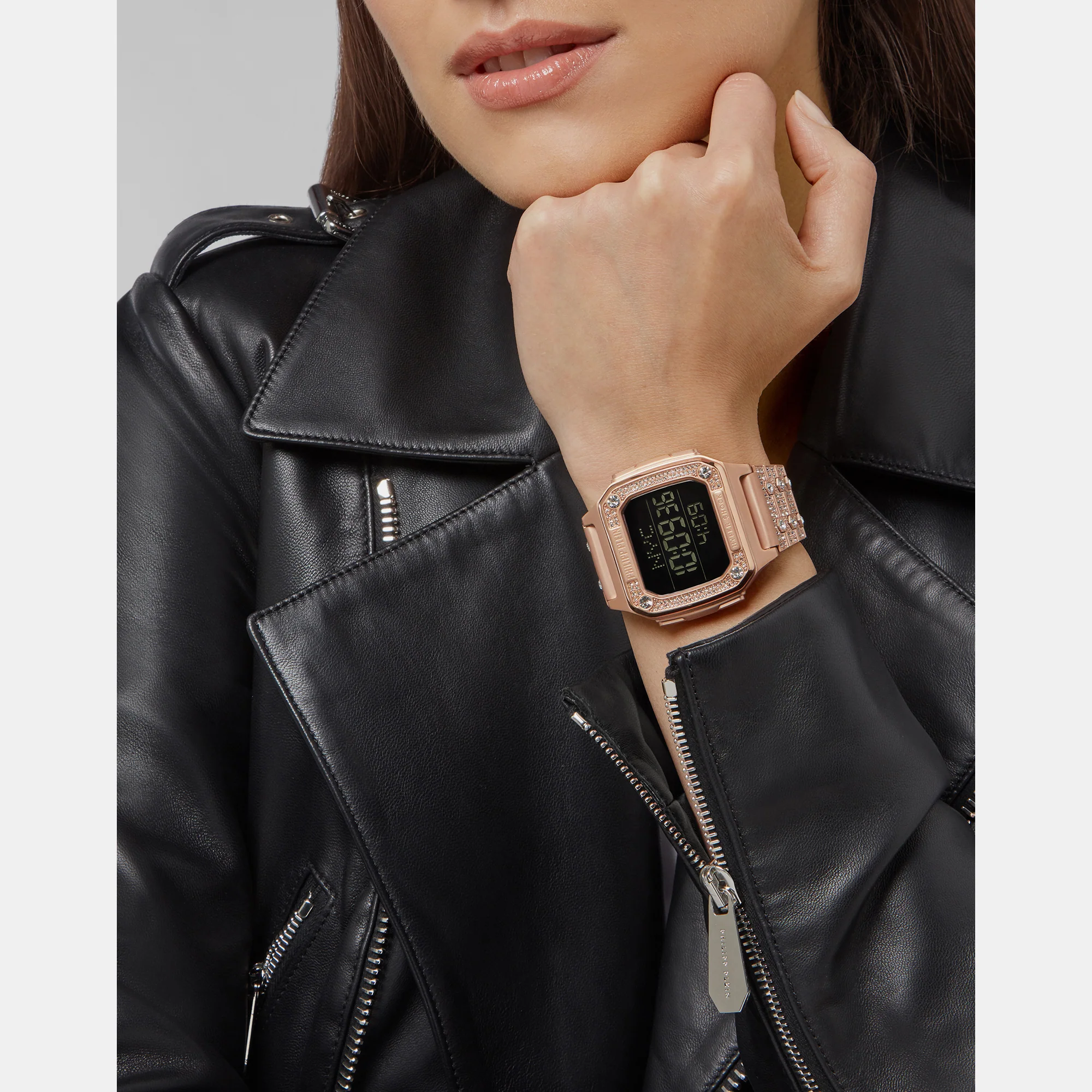 Hyper $Port Women Quartz Black Dial Digital Stainless Steel Watch PWHAA1221 - Image 4