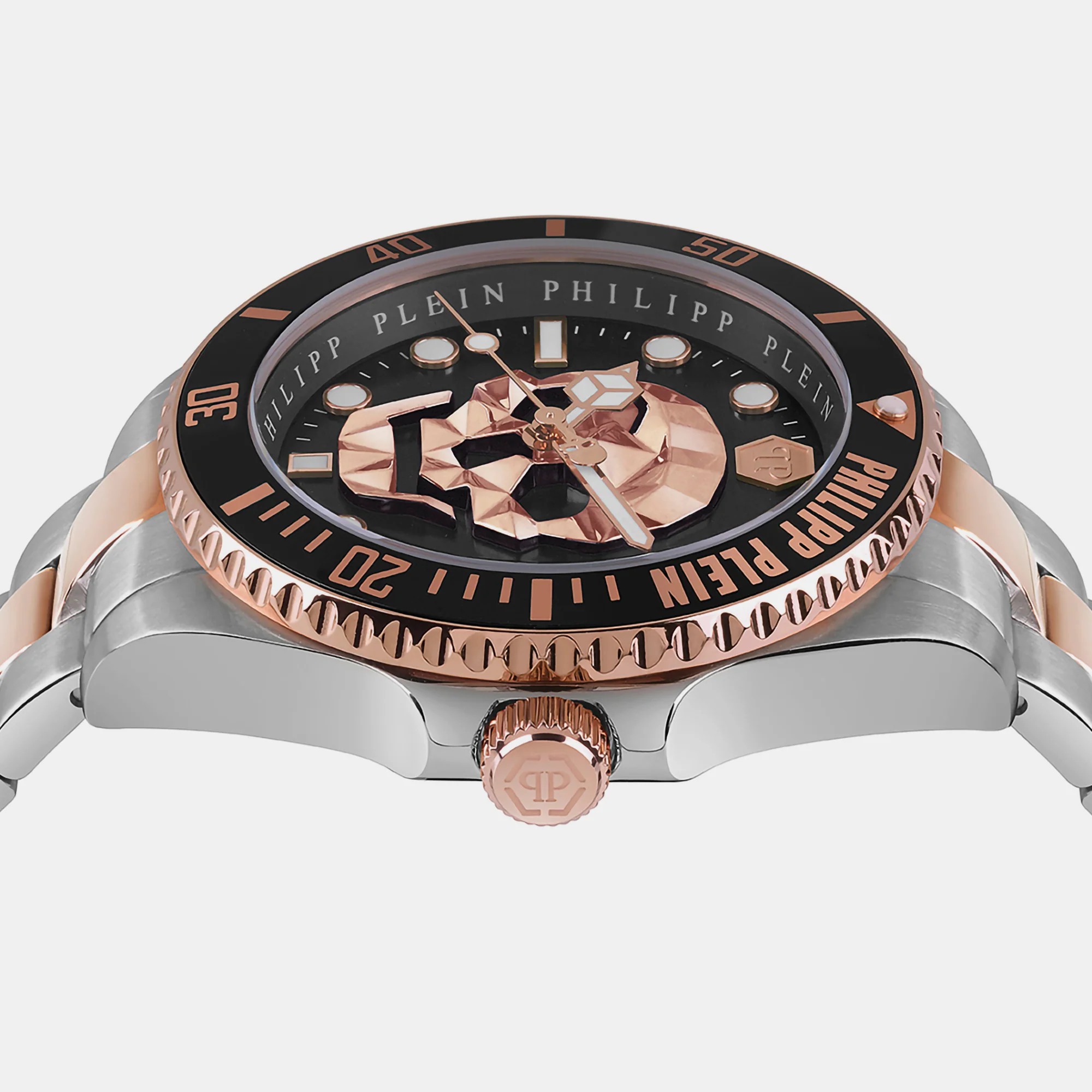 $kull Men Quartz Black Dial Analog Stainless Steel Watch PWOAA0822 - Image 2