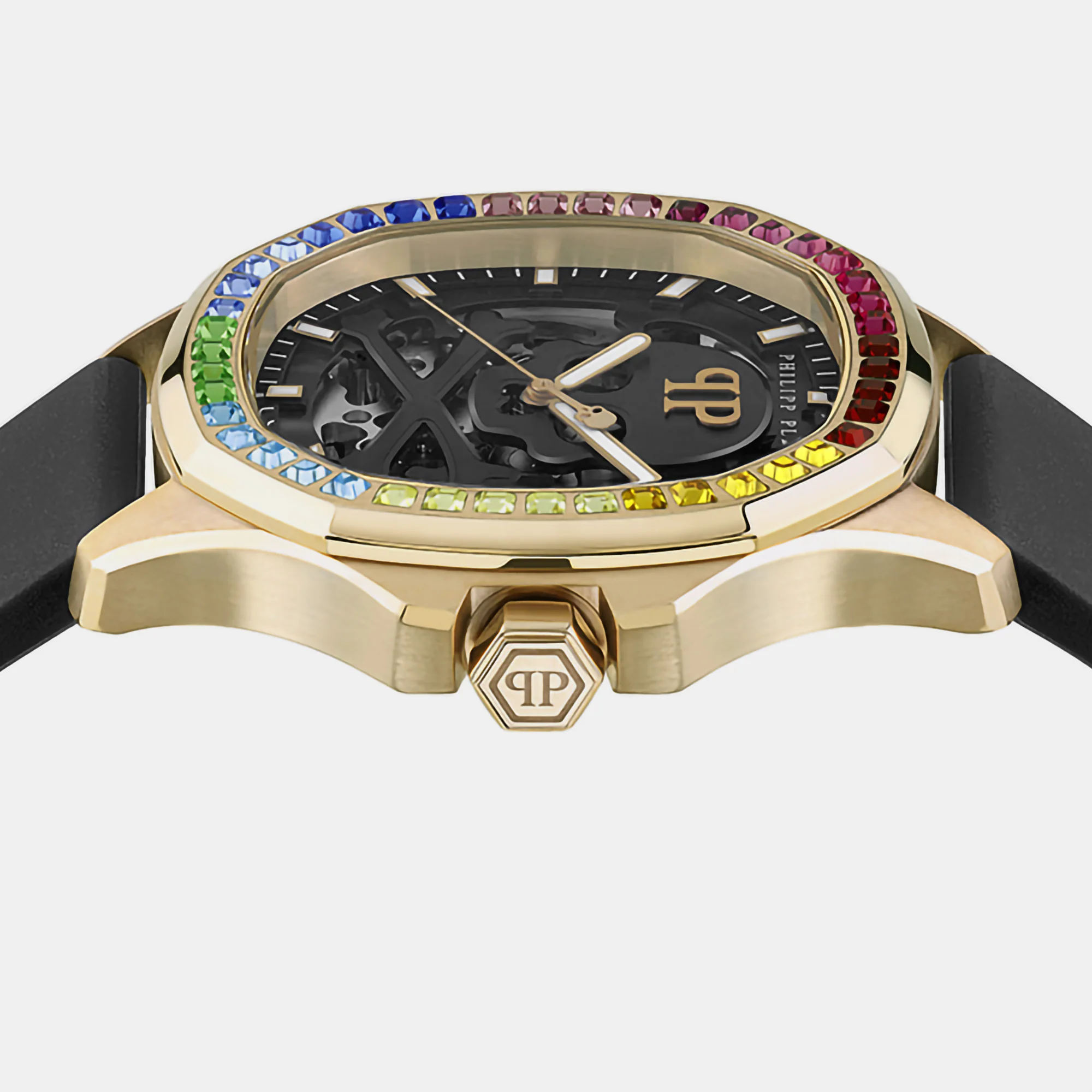 Men Automatic Black Dial Analog Silicone Watch PWRAA0523 - Image 2