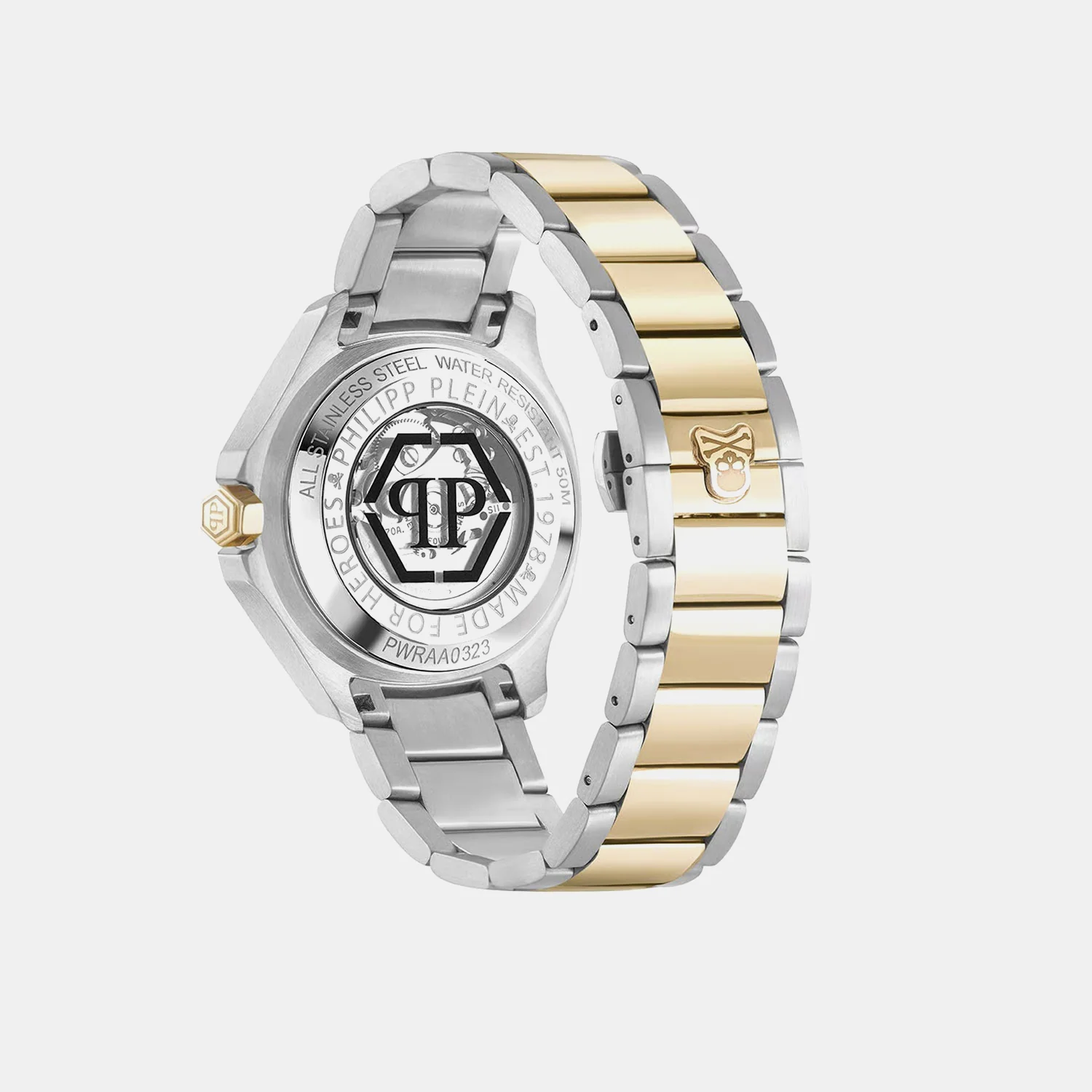 Men Automatic Silver Dial Analog Stainless Steel Watch PWRAA0323 - Image 3