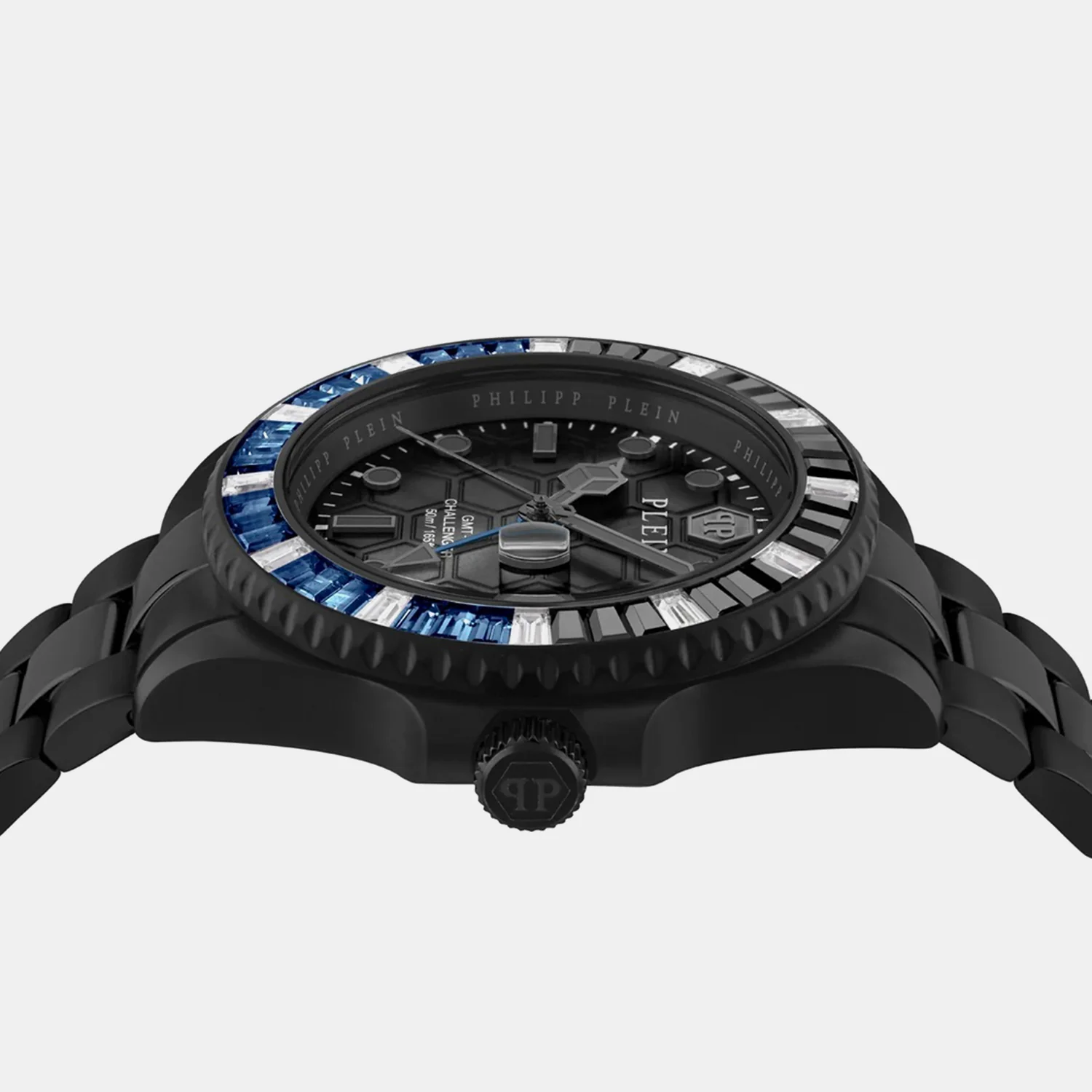 Men GMT Black Dial Analog Stainless Steel Watch PWPZA0324 - Image 2