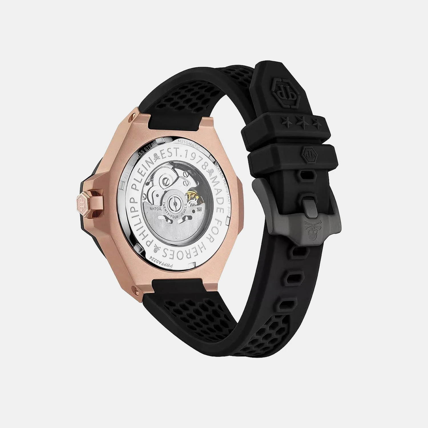 Men Quartz Black Dial Analog Silicone Watch PWPFA0224 - Image 2
